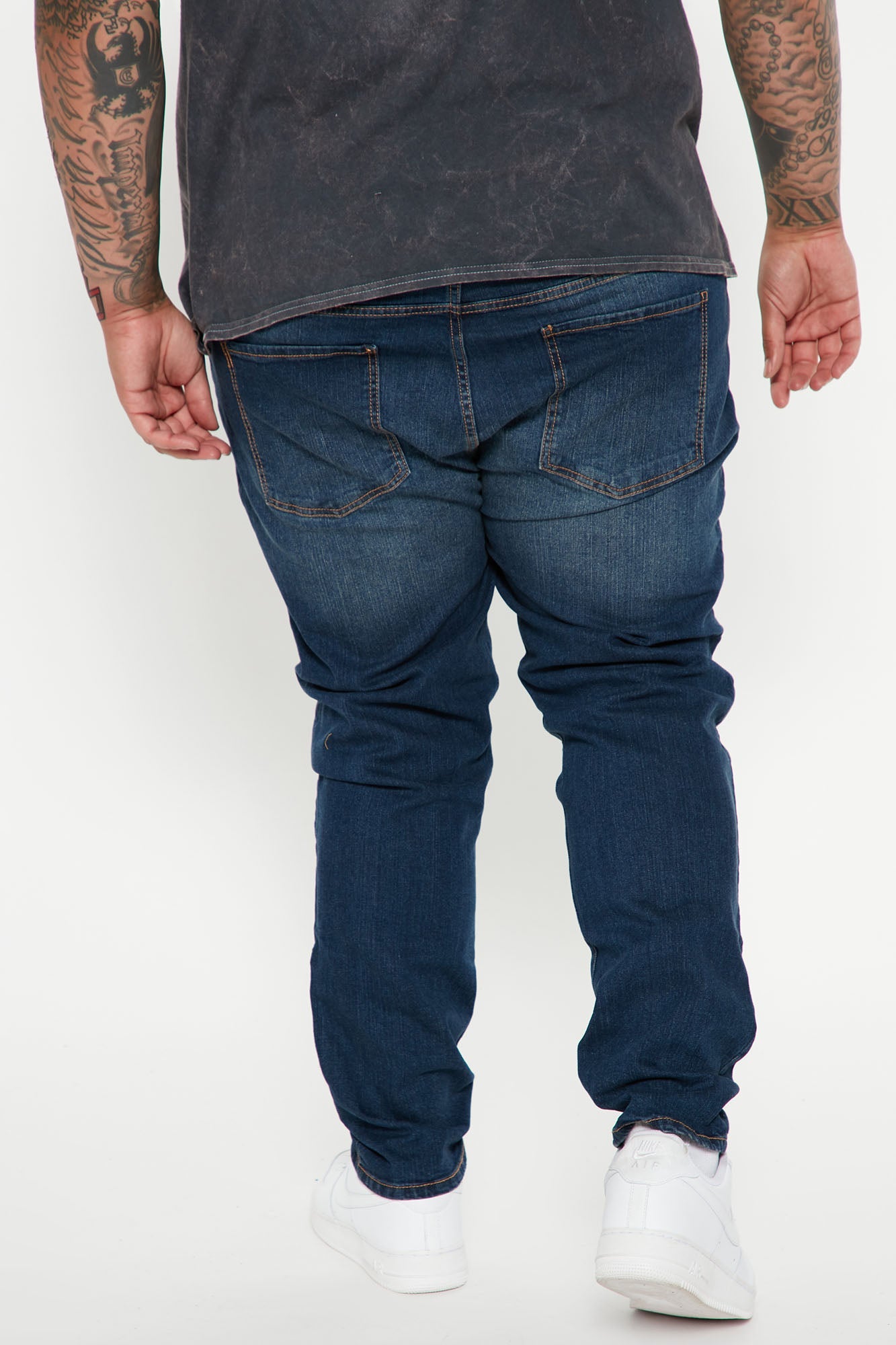 Mike Straight Taper Jeans - Dark Wash Fashion Nova