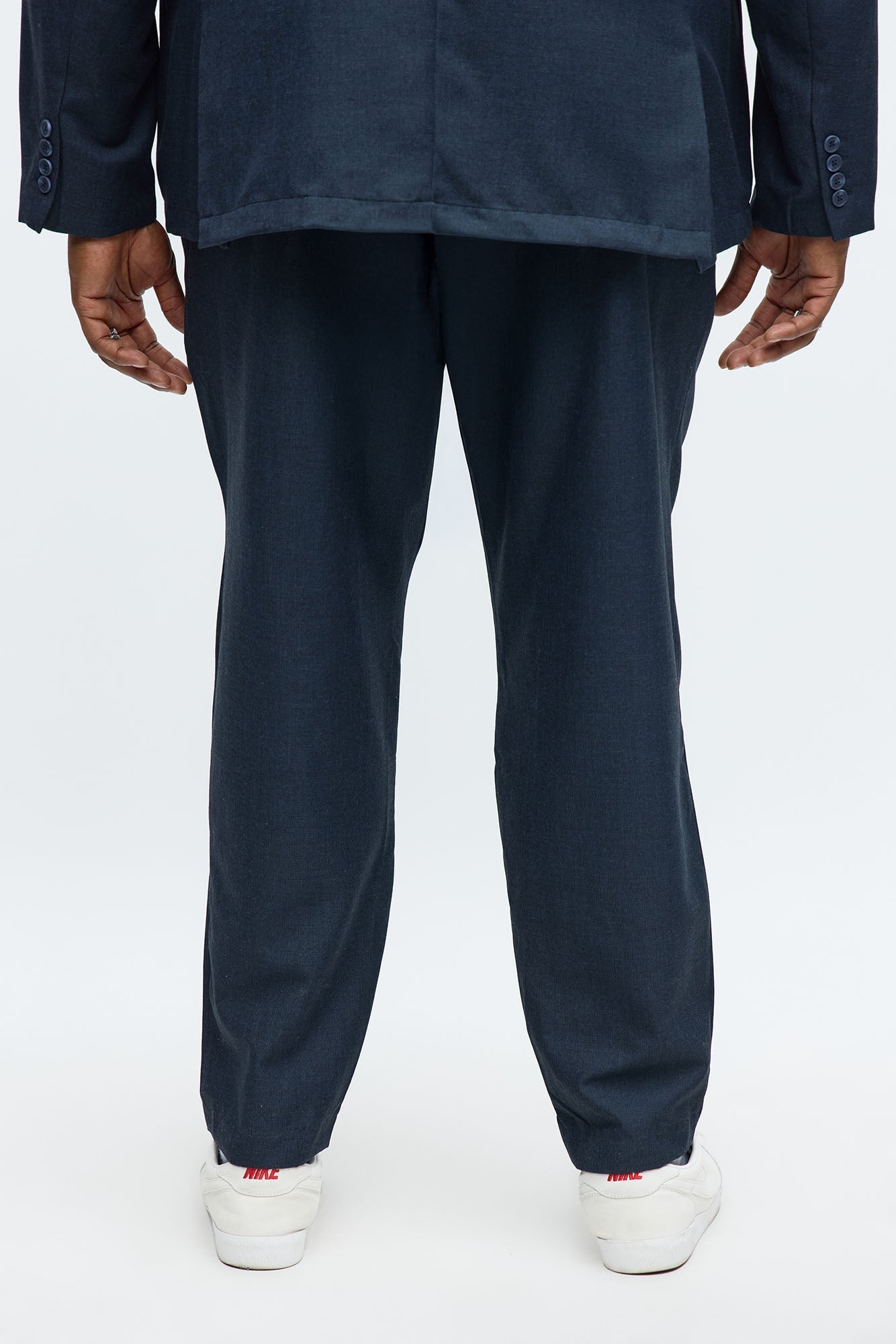 Slim Modern Stretch-Waist Everyday Trouser - Navy Fashion Nova