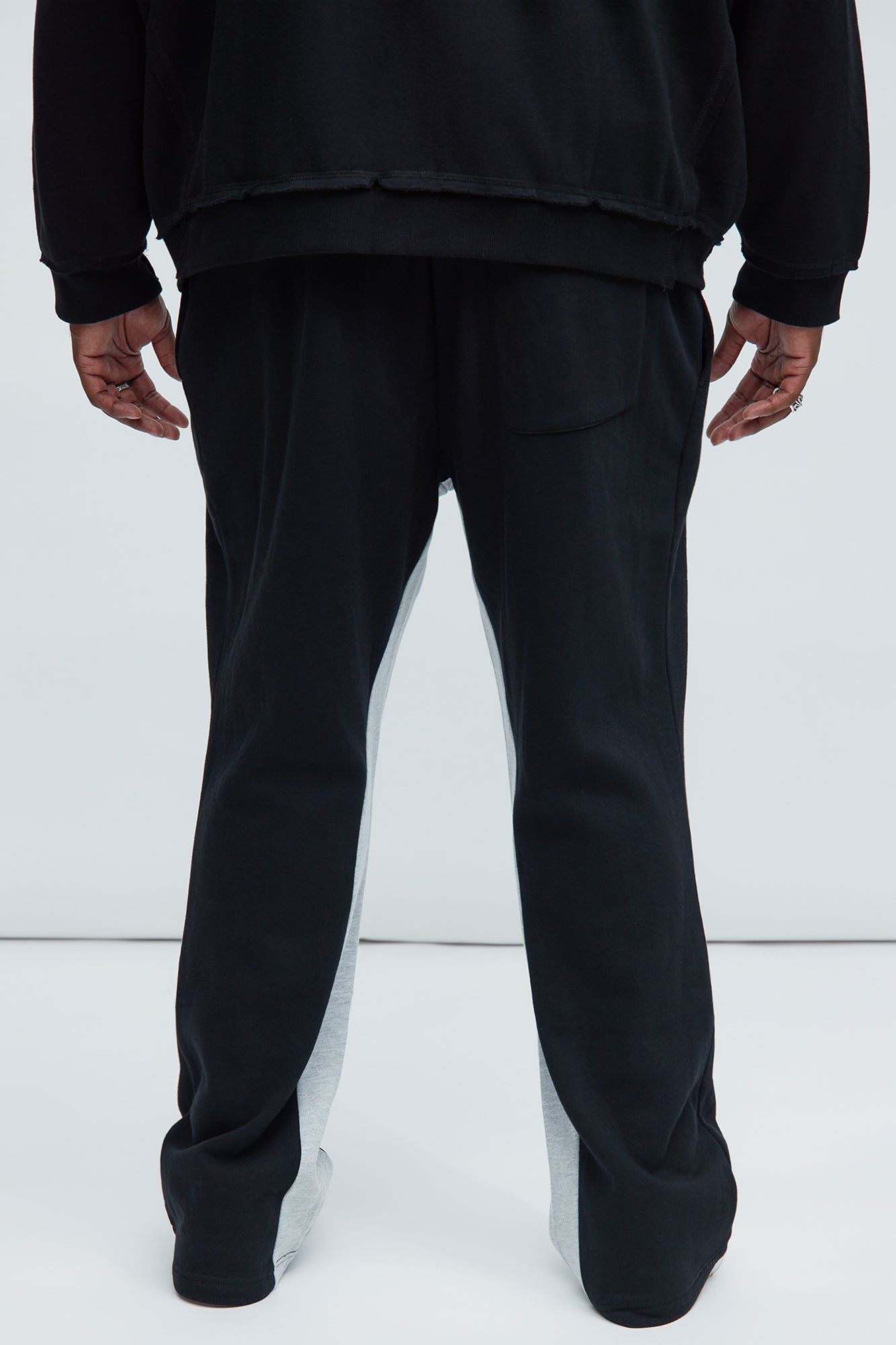 Tyson Number 3 Skinny Flare Sweatpants - Black/combo Fashion Nova