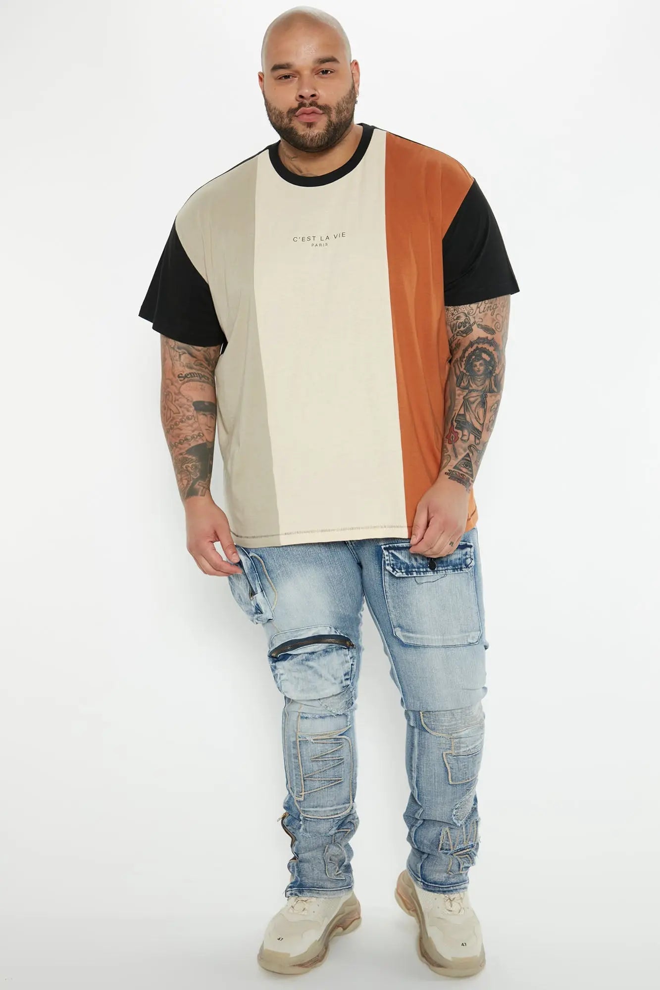 C'est La Vie Short Sleeve Tee - Multi Color Fashion Nova