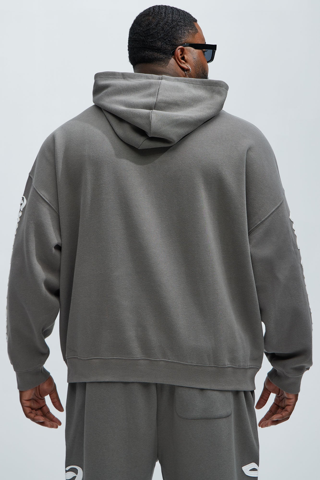 Tyson Trust Issues Oversized Hoodie - Grey Fashion Nova