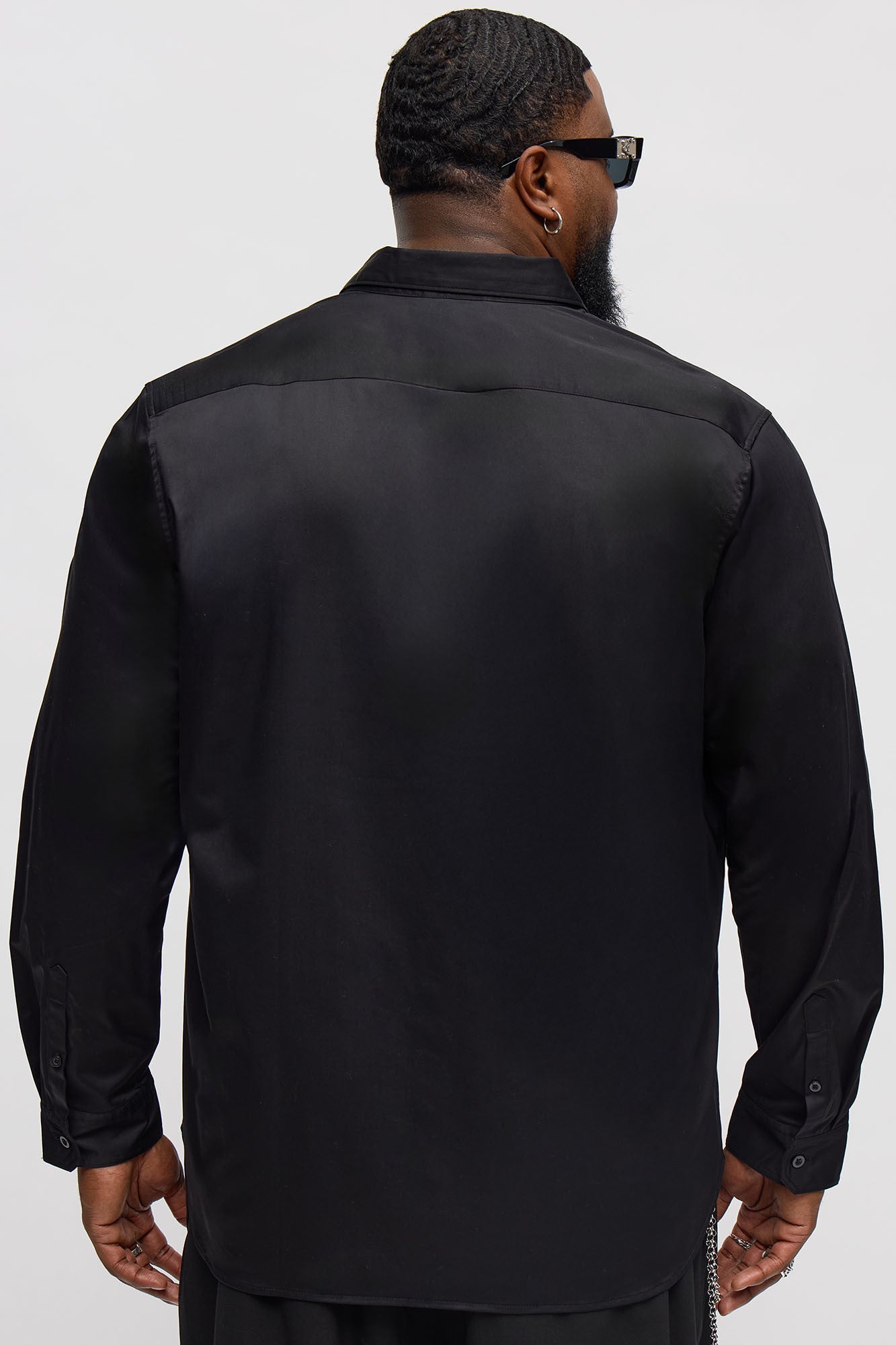 Luxe Stretch Dress Shirt - Black Fashion Nova