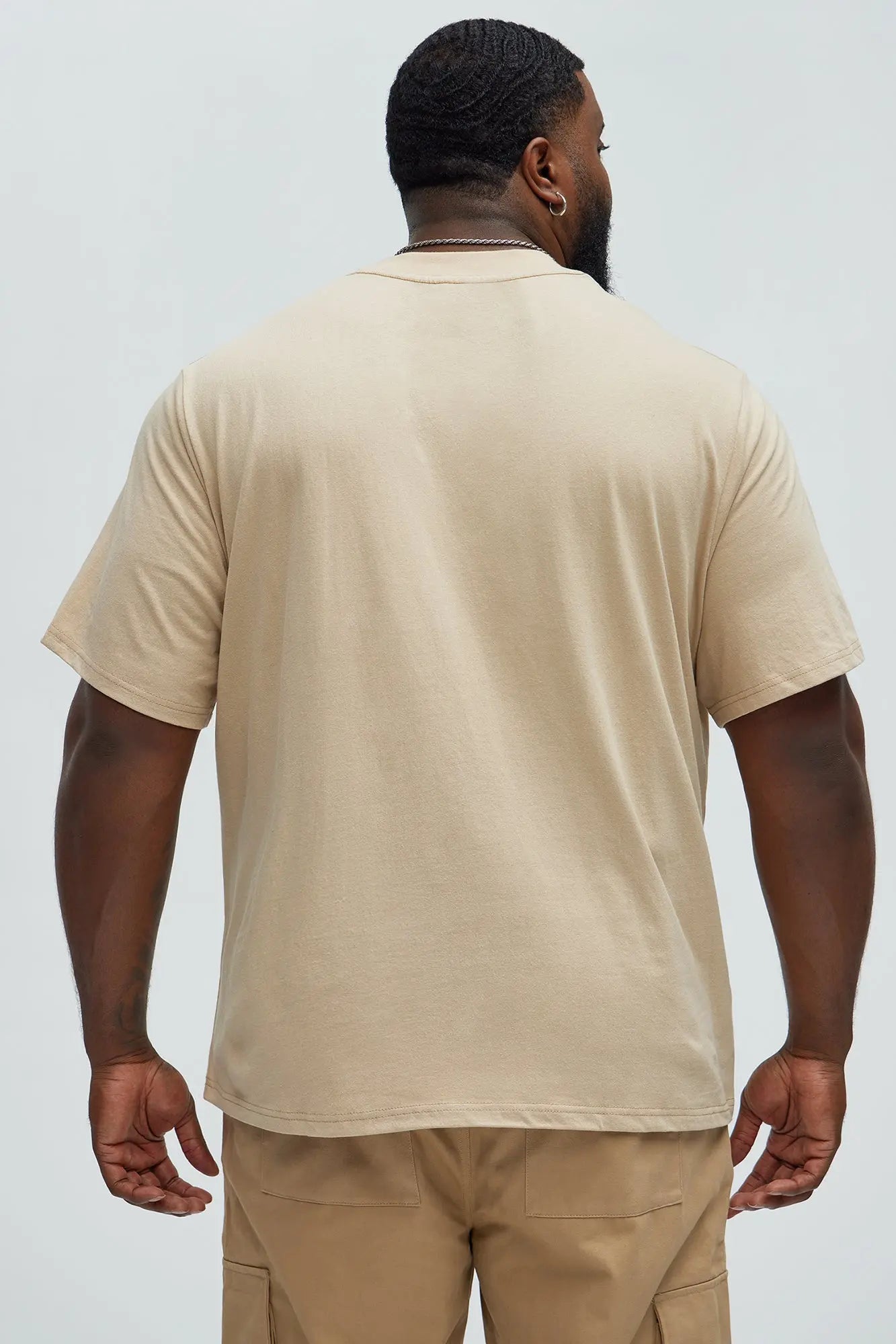 Oversized Heavyweight Tee 240GSM - Tan Fashion Nova