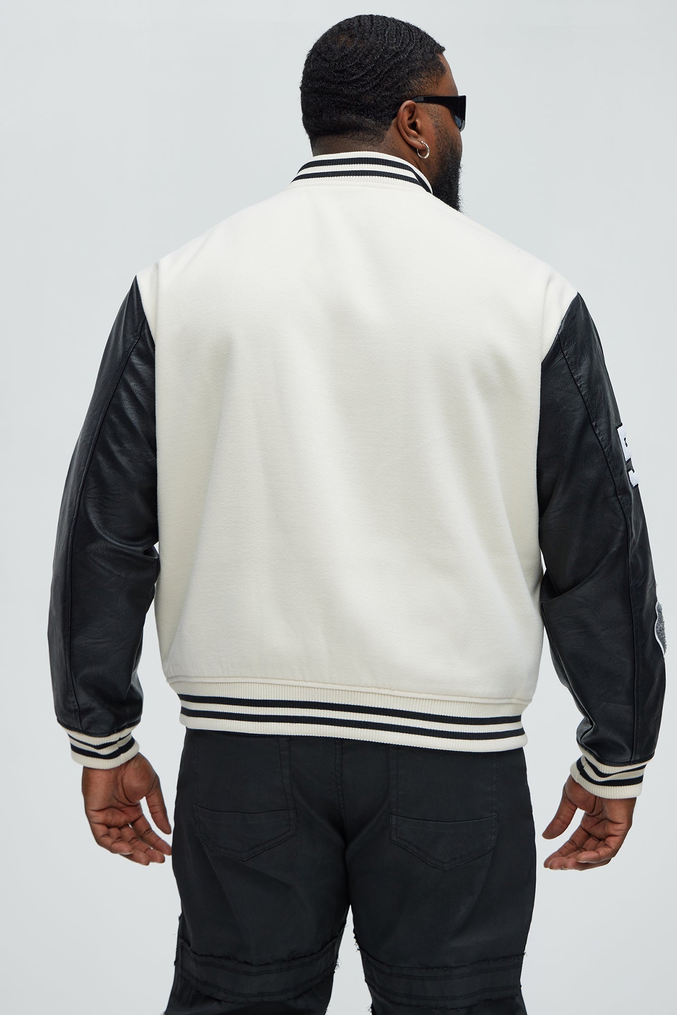 Spring Game Varsity Jacket - Cream Fashion Nova