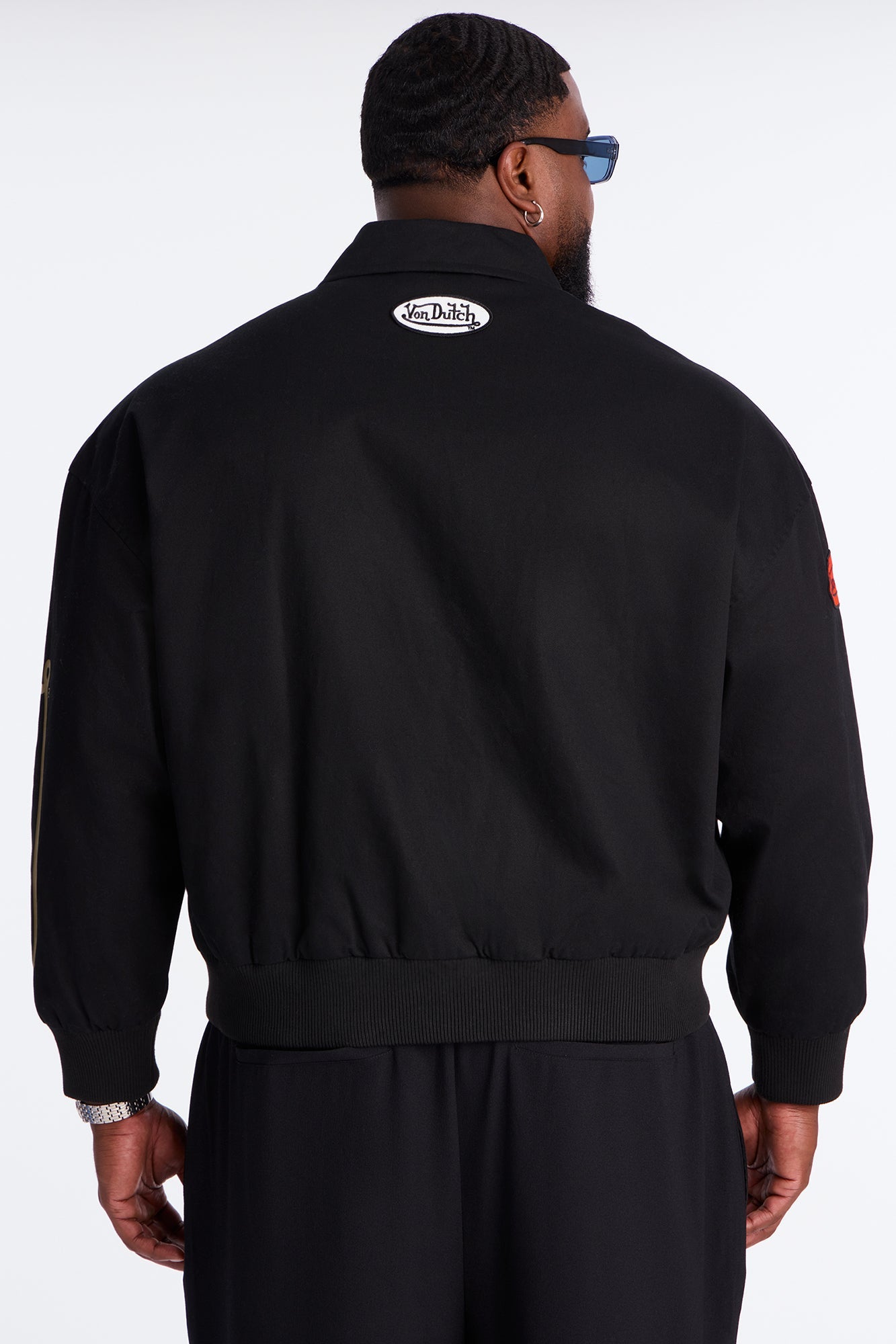 Von Dutch Zip Work Jacket - Black/combo Fashion Nova