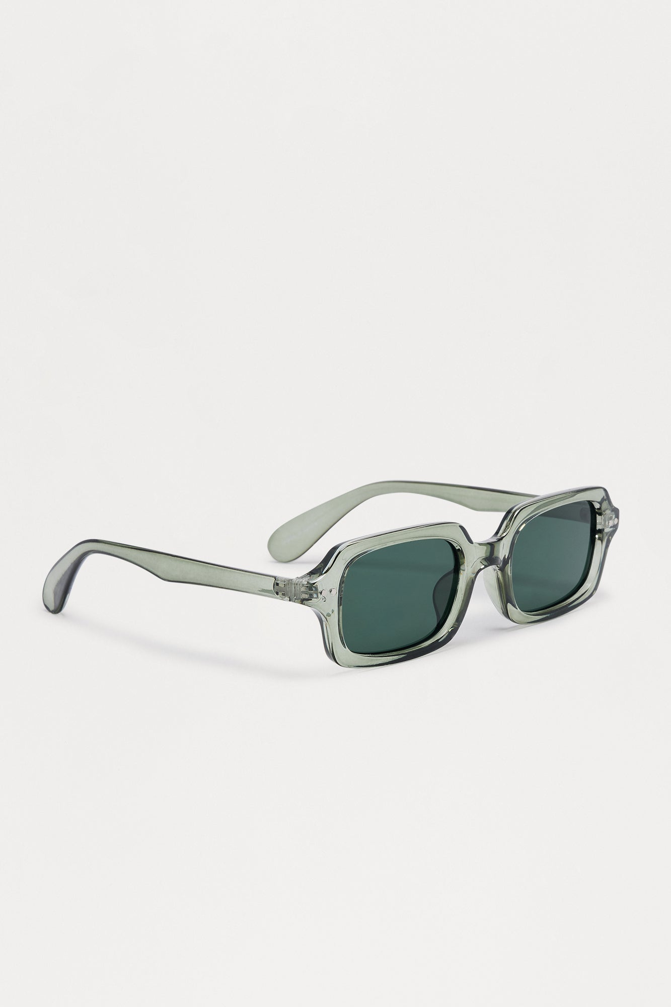 Elusive Round Crystal Frame Color Lens Sunglasses - Green Fashion Nova