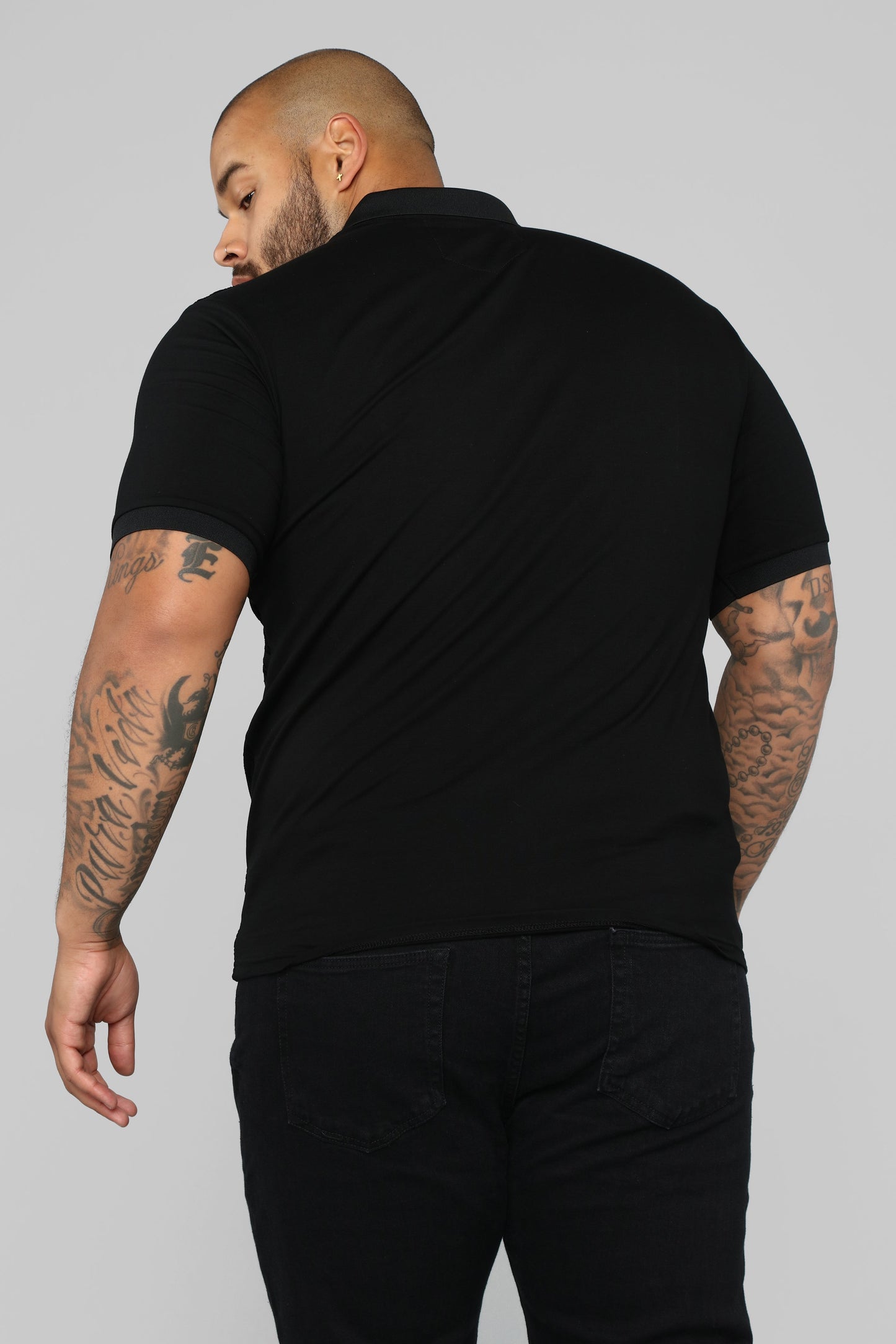 Breezy Short Sleeve Polo - Black Fashion Nova