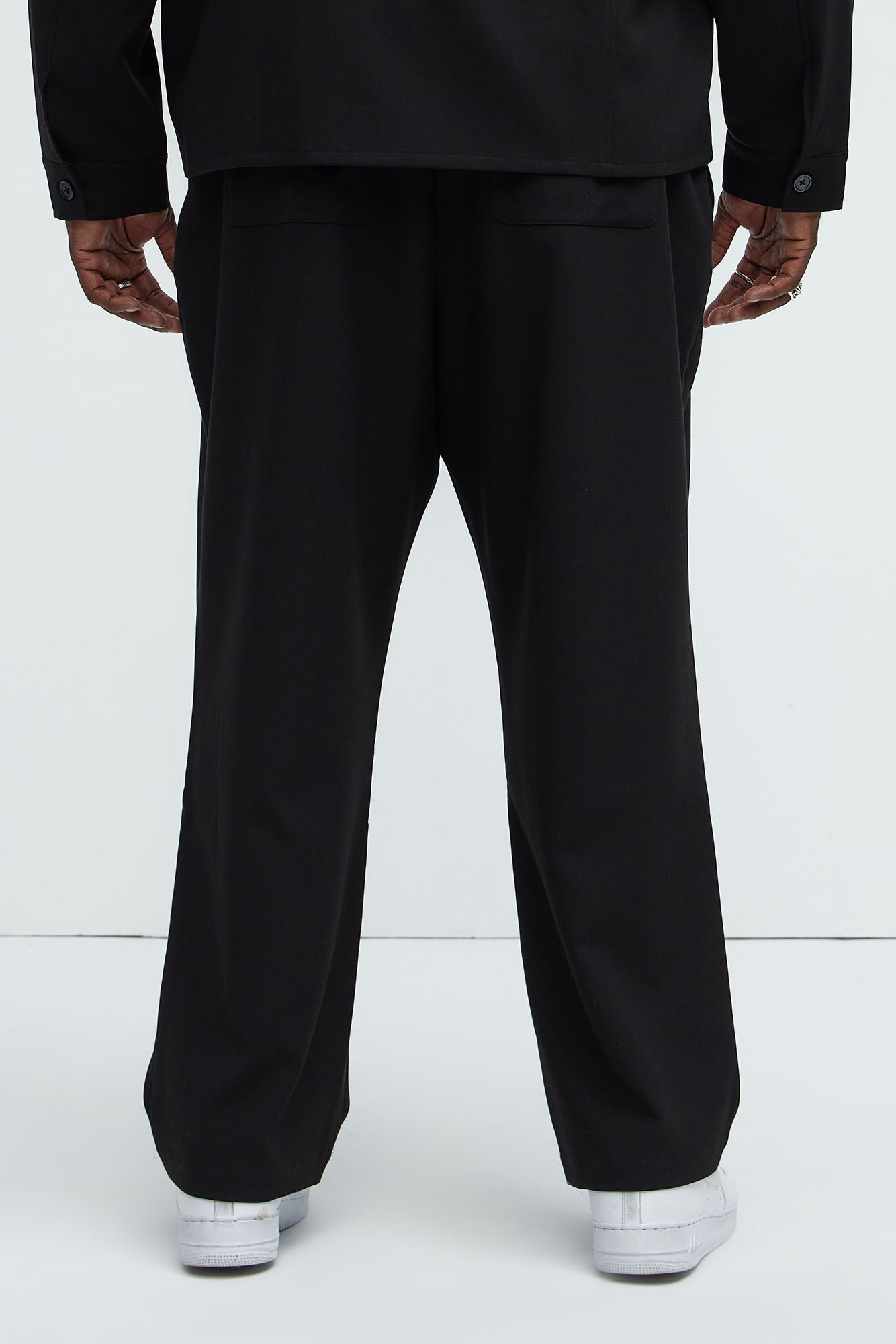 Ronan Straight Trousers - Black Fashion Nova