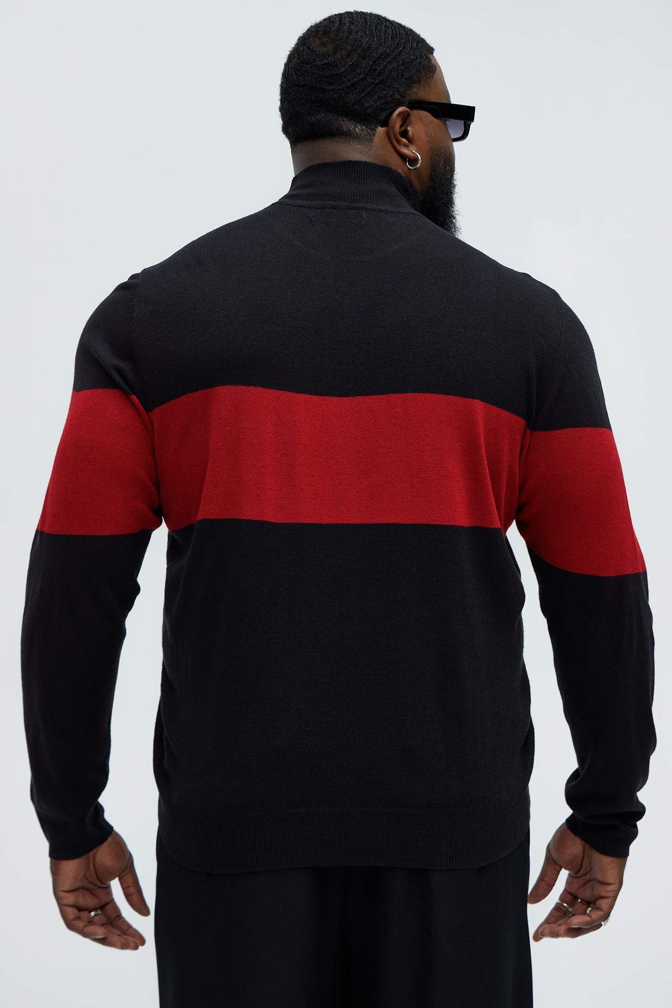Rodrigo Sweater - Red/combo Fashion Nova