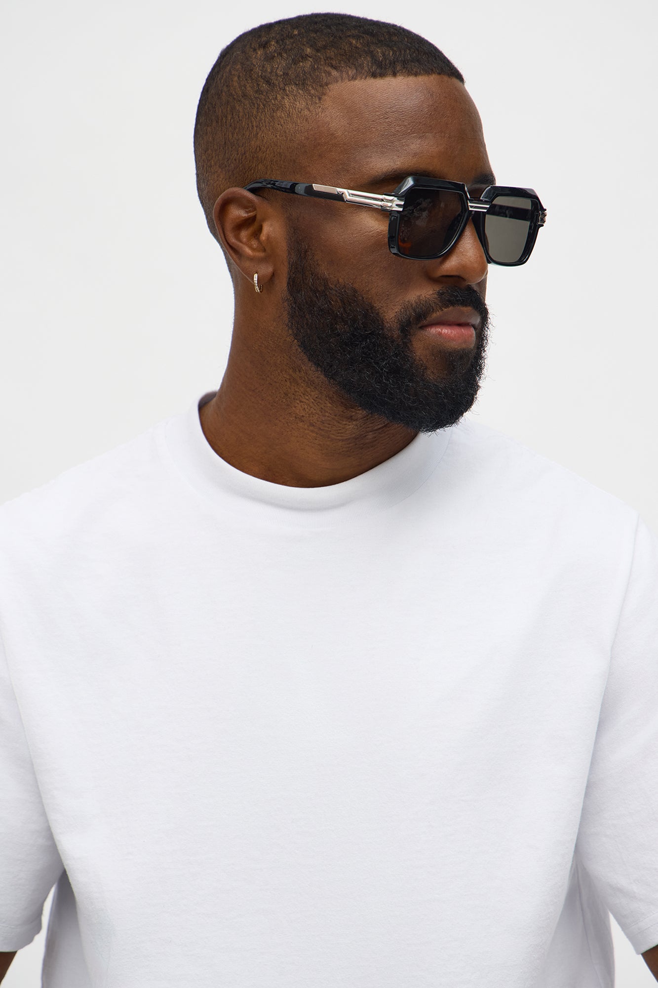 Drift Away Square Frame Colored Lens Sunglasses - Black/Smoke Fashion Nova