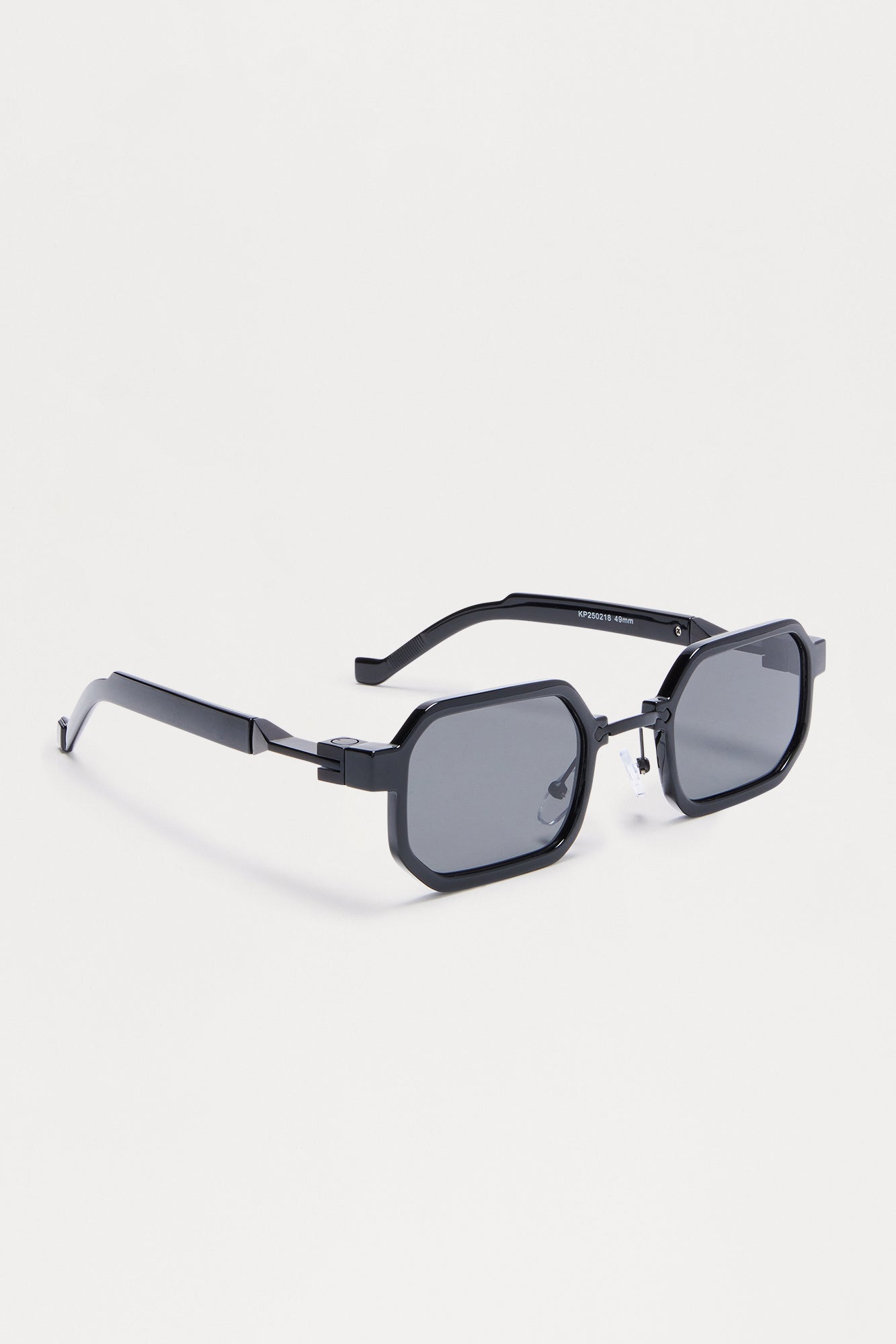 Illusion Square Frame Color Lens Sunglasses - Black Fashion Nova