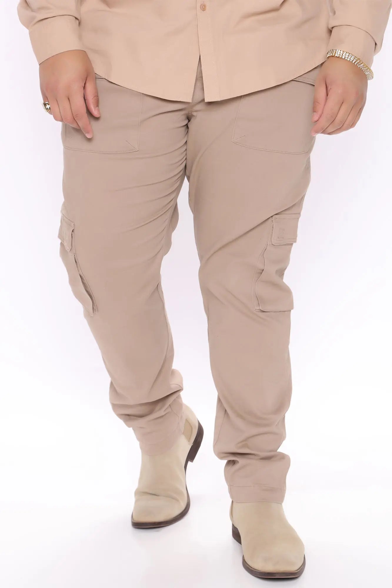 Cadet Utility Slim Cargo Pants - Khaki Fashion Nova