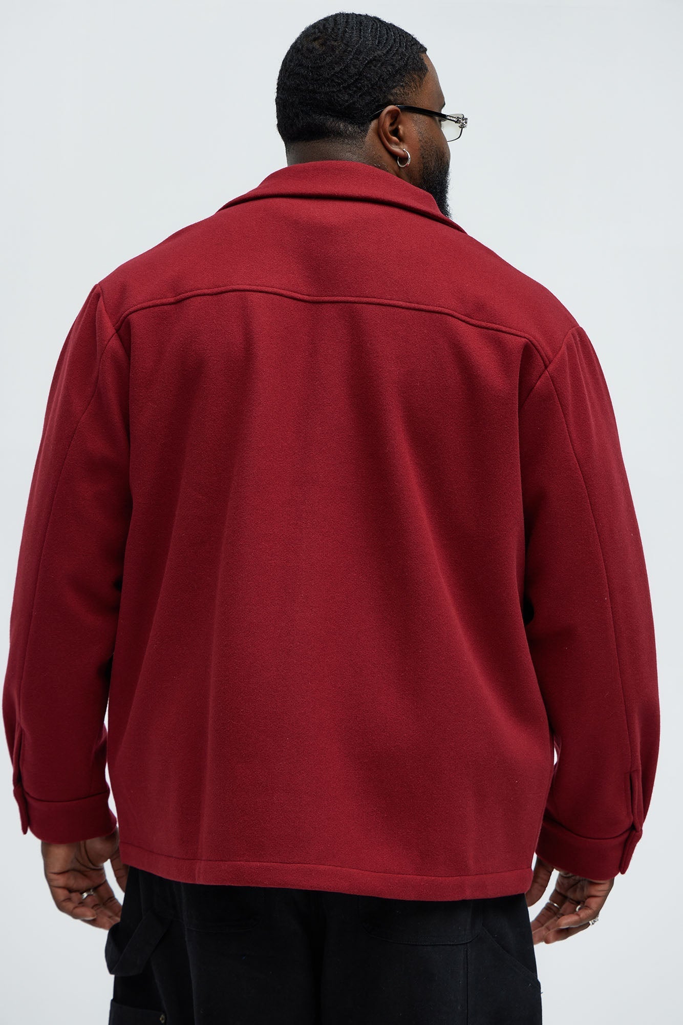 Ballou Pocket Button Up Shirt - Burgundy Fashion Nova