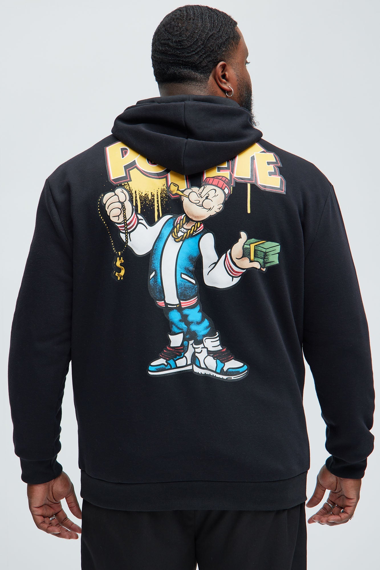 Popeye Married To the Game Hoodie - Black Fashion Nova