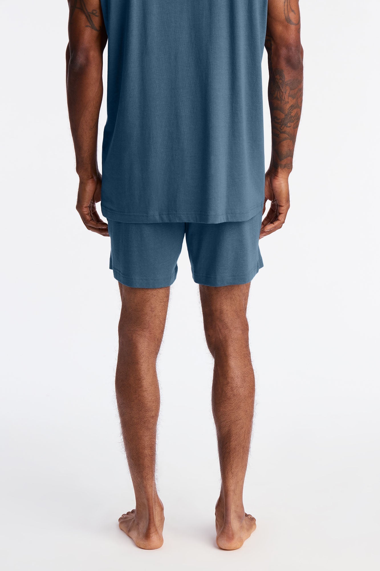 Essential Modal Lounge Shorts - Slate Blue Fashion Nova