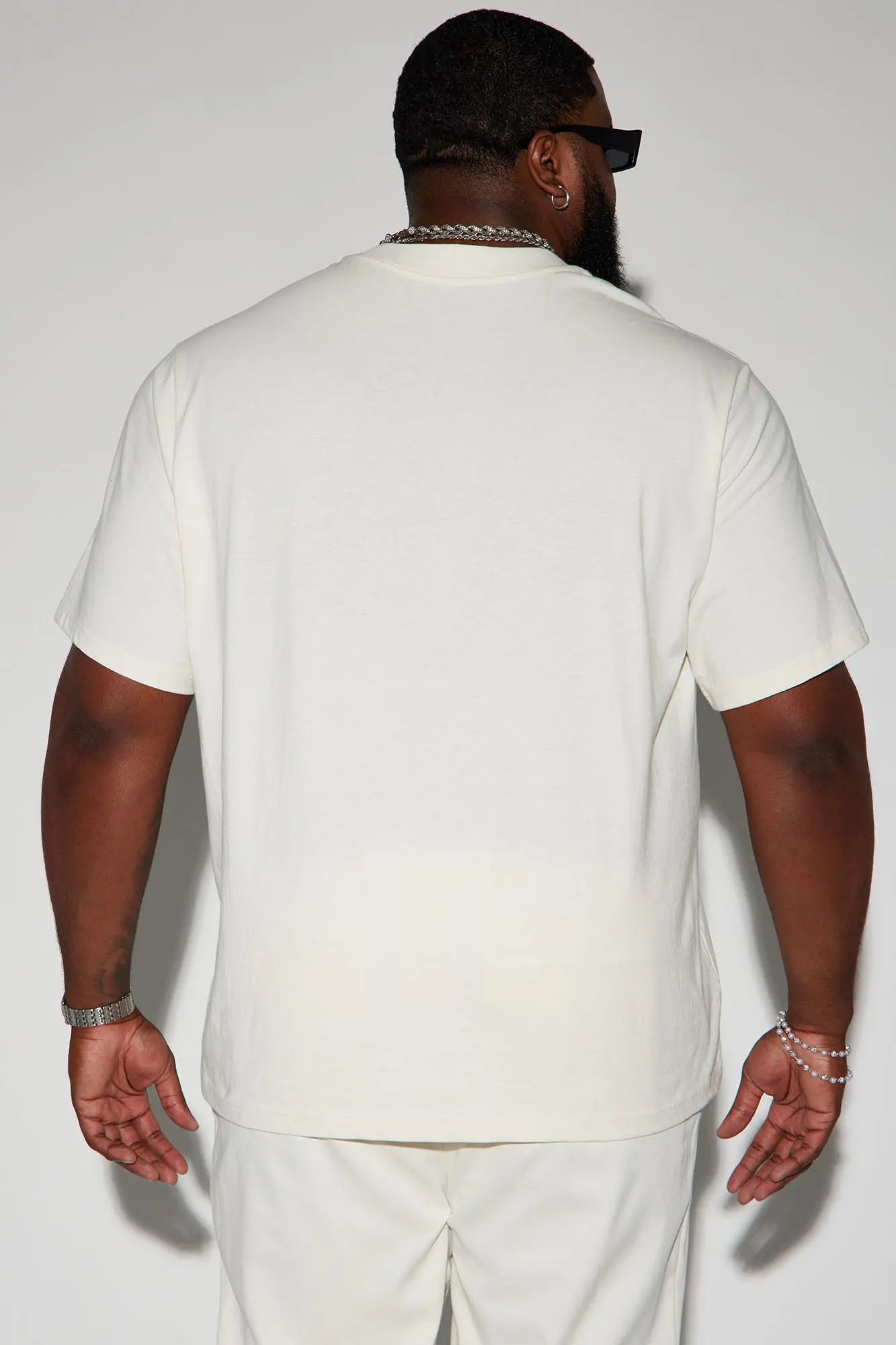 Oversized Heavyweight Tee 240GSM - Off White Fashion Nova