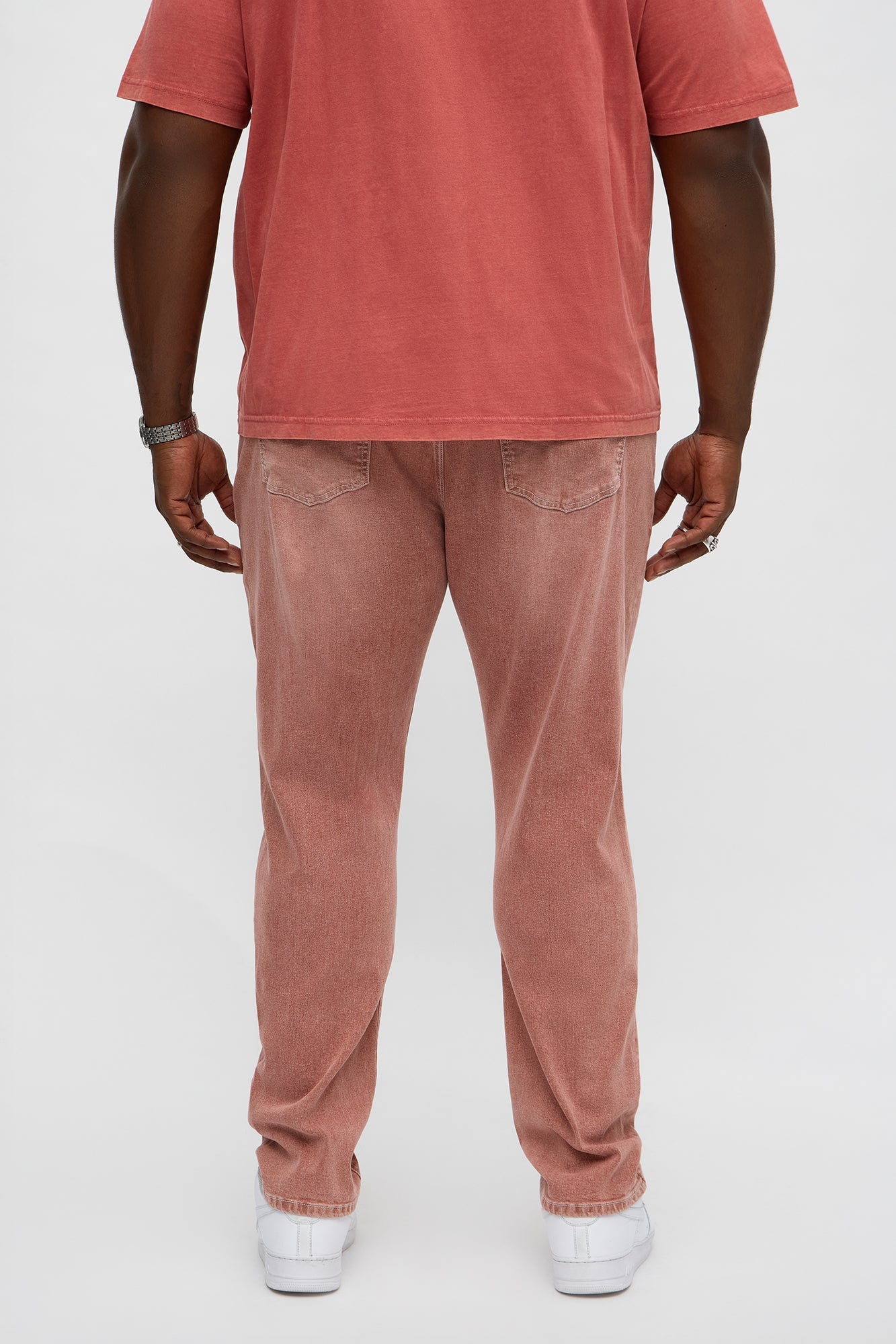 Mercer Slim Stretch Jean - Burgundy Fashion Nova