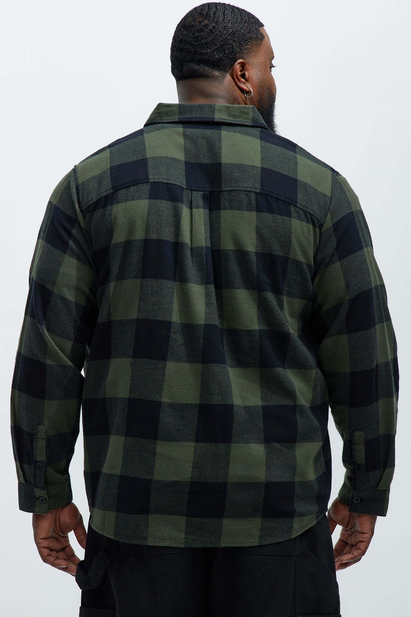 Park Flannel Shirt - Green/combo Fashion Nova