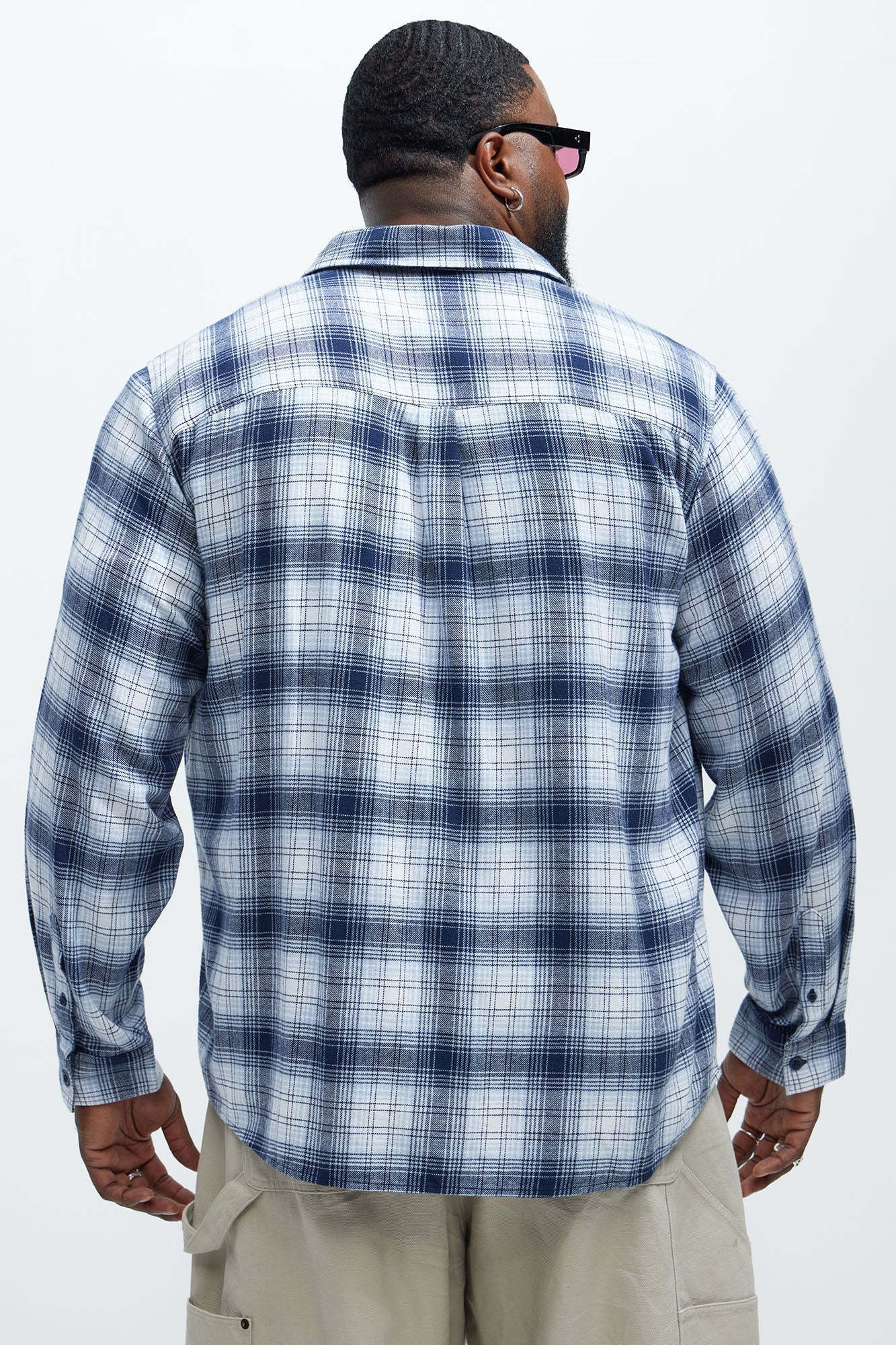Alleghany Flannel Shirt - Blue/combo Fashion Nova