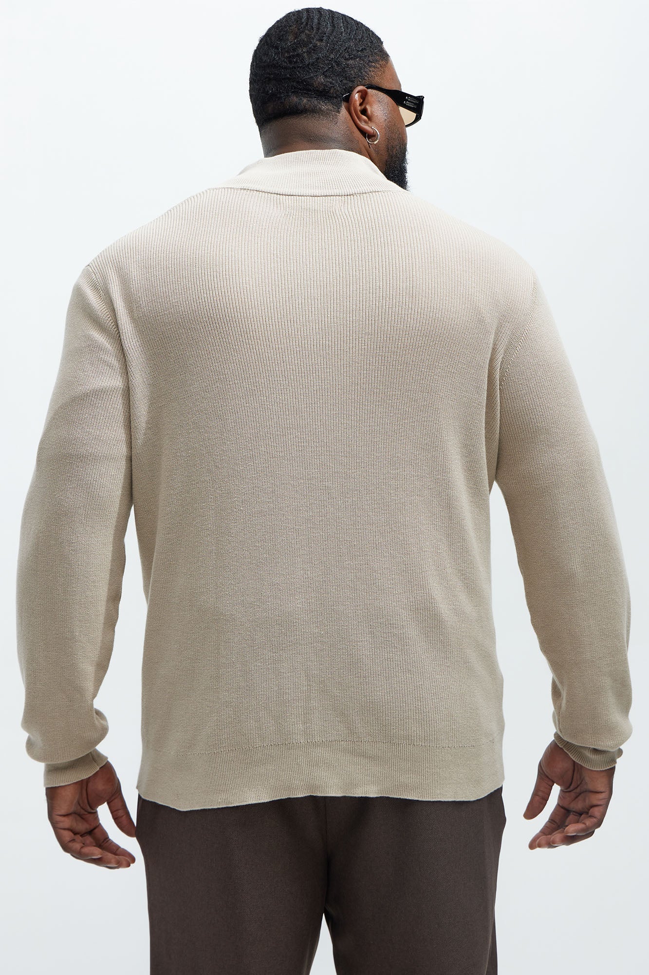 Shawn Quarter Zip Sweater - Tan Fashion Nova