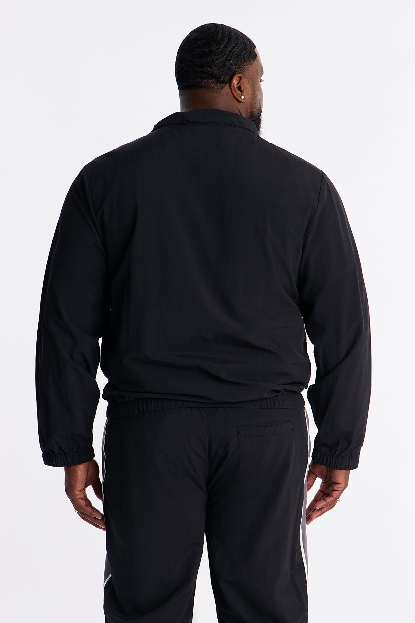 Prep The Field Color Block Windbreaker Jacket - Black/combo Fashion Nova