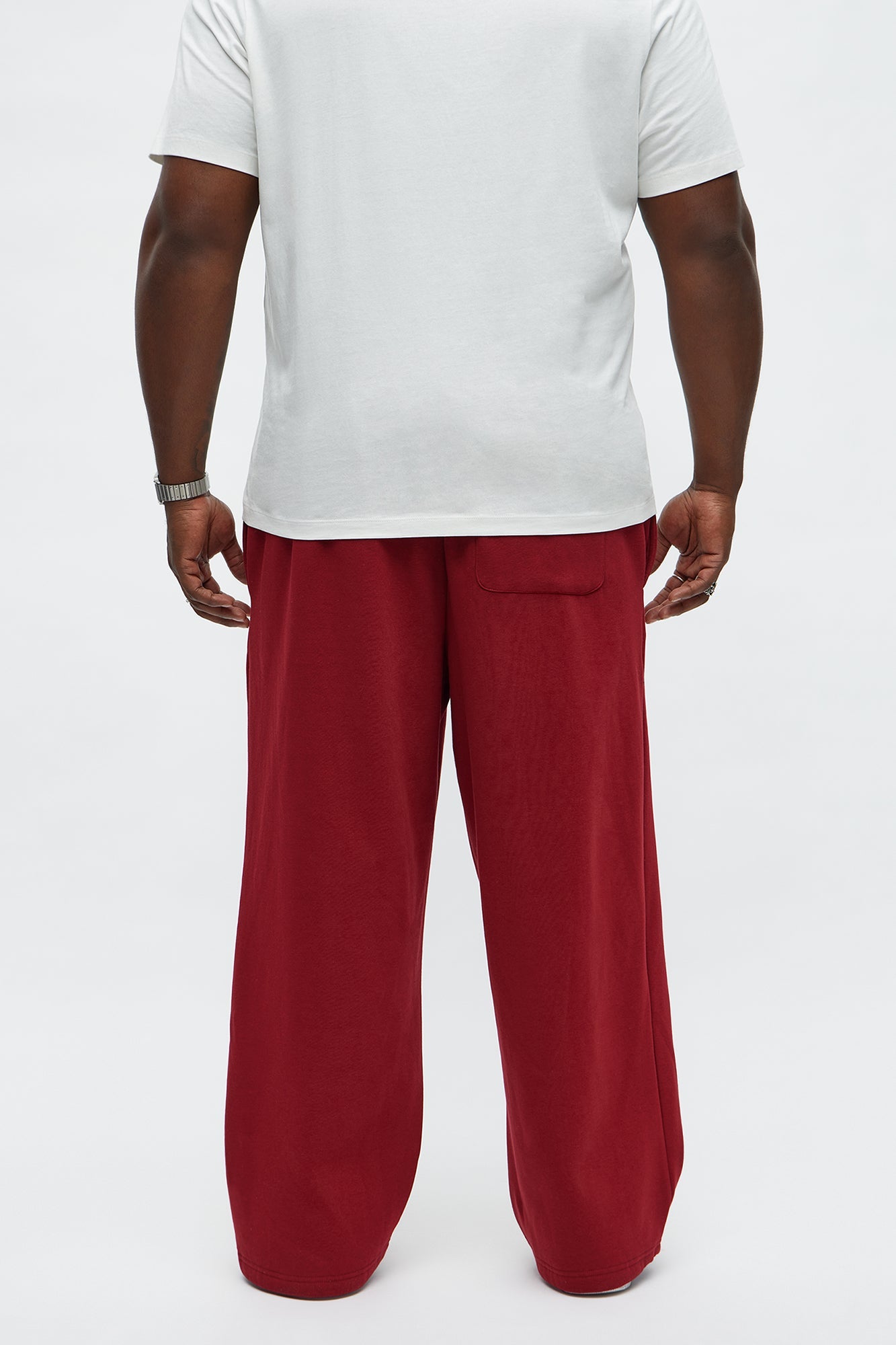Relaxed Under Control Straight Sweatpants - Red Fashion Nova