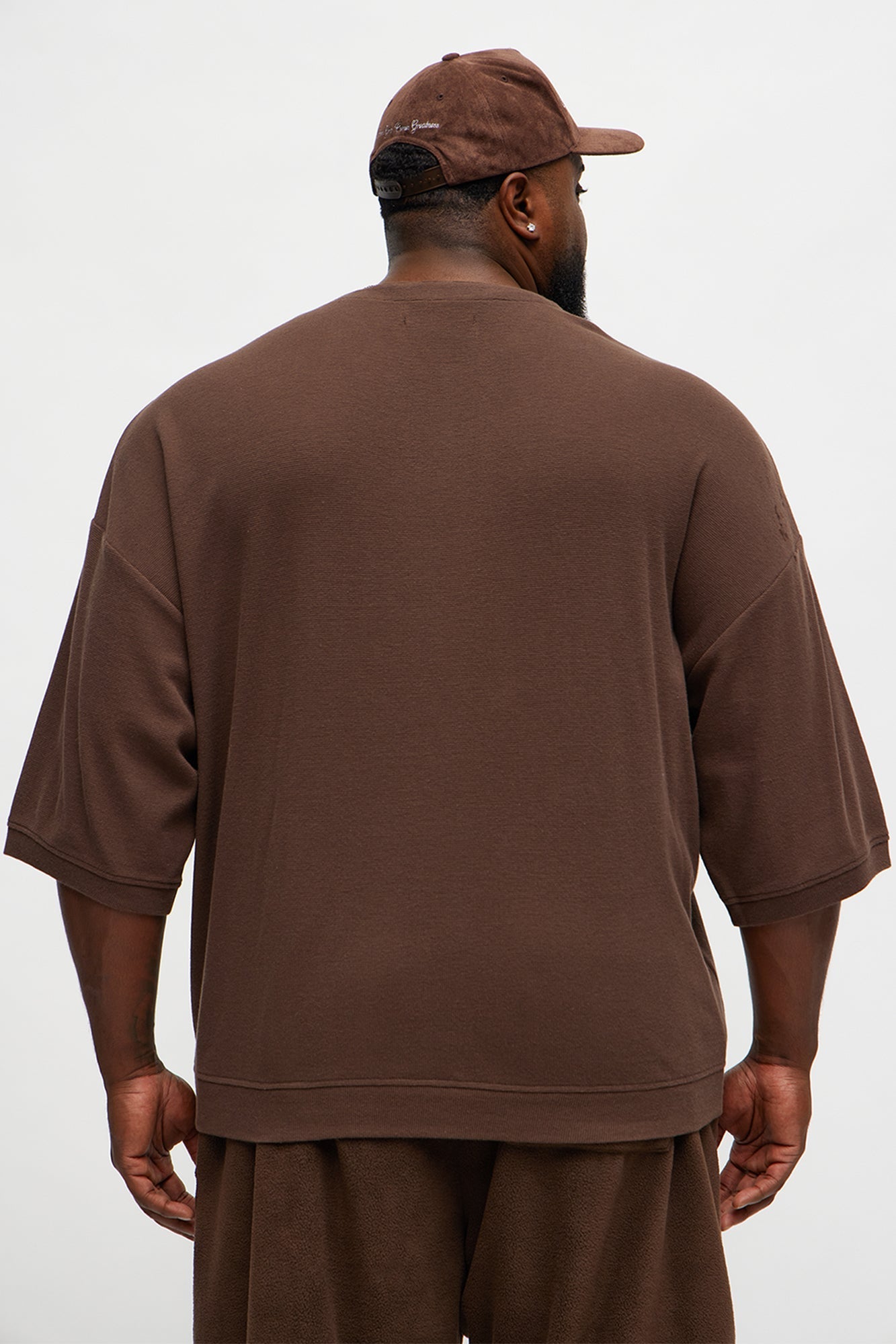 Relaxed Fit Classic Henley - Brown Fashion Nova