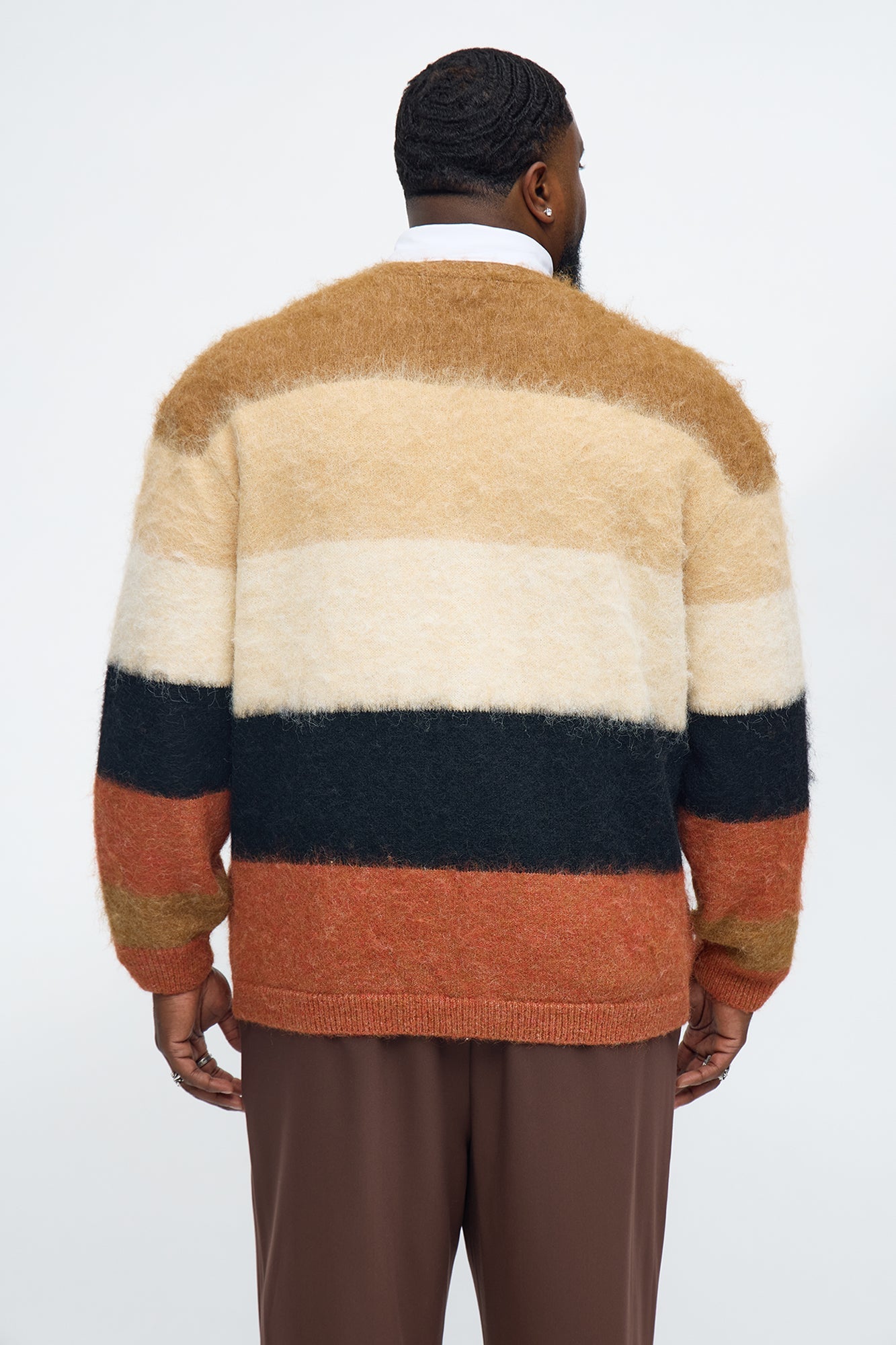Chestnut Mohair Sweater Cardigan - Multi Color Fashion Nova