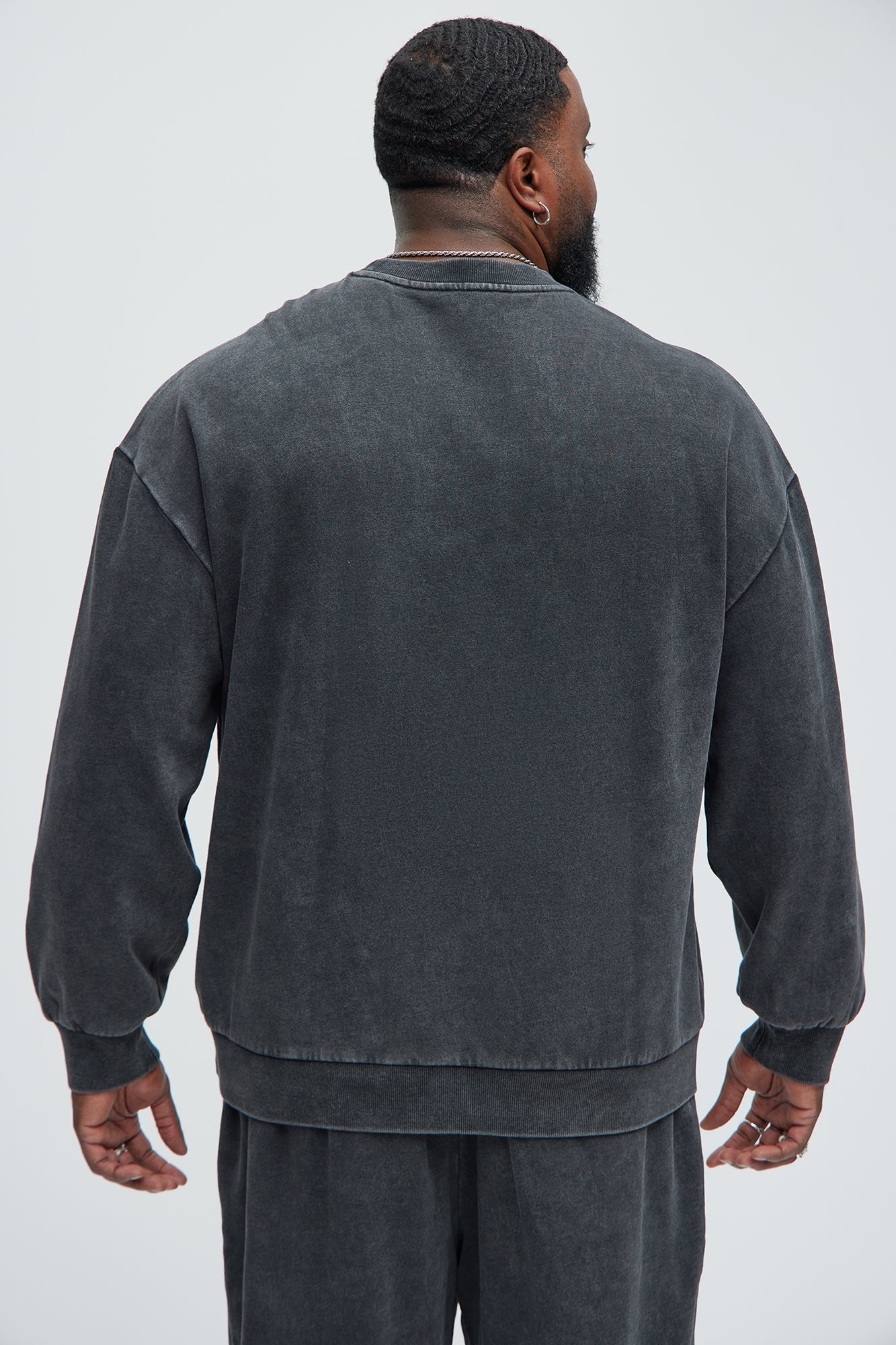 Tyson Heavy Wash Crewneck Sweatshirt - Black Wash Fashion Nova