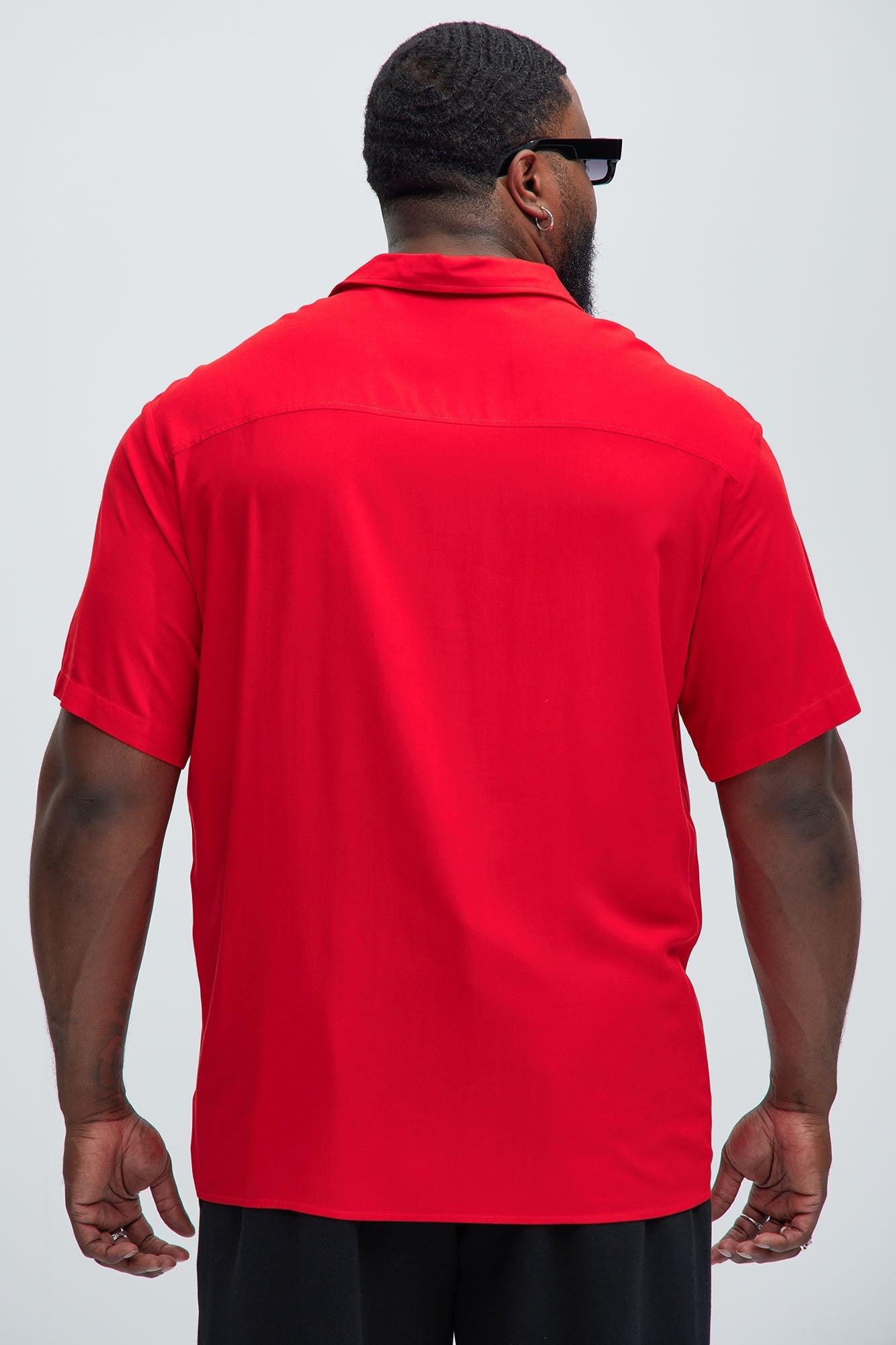 Von Dutch Oversized White Font Shirt - Red Fashion Nova