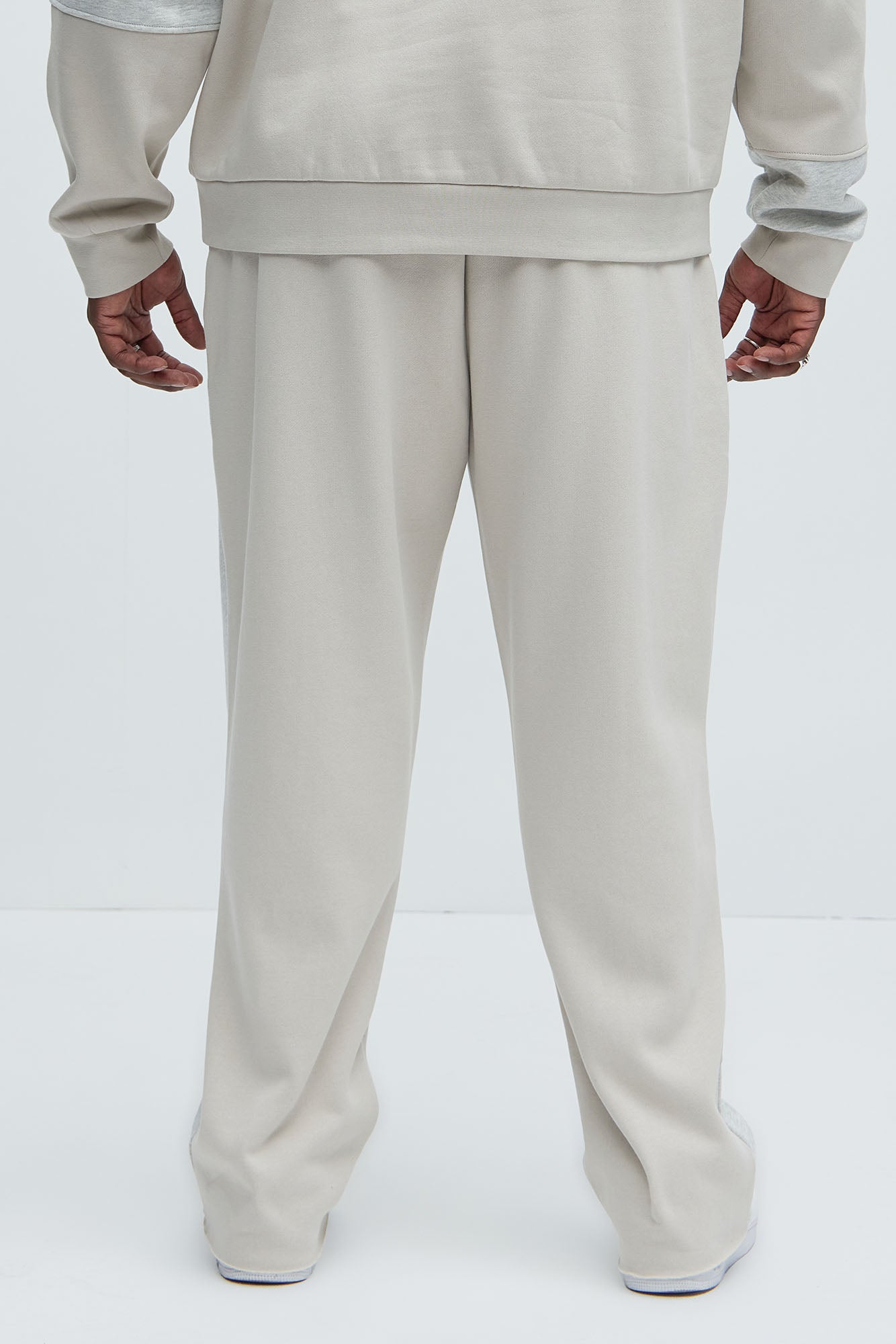 Block The Fear Sweatpants - Grey Fashion Nova