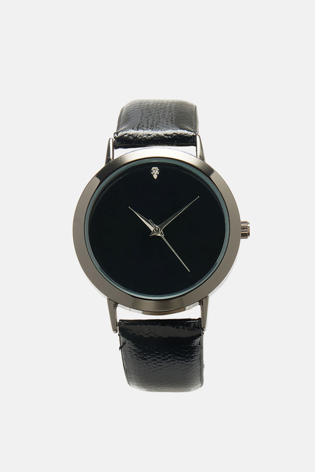Give Me The Time Watch - Black/Smoke Fashion Nova