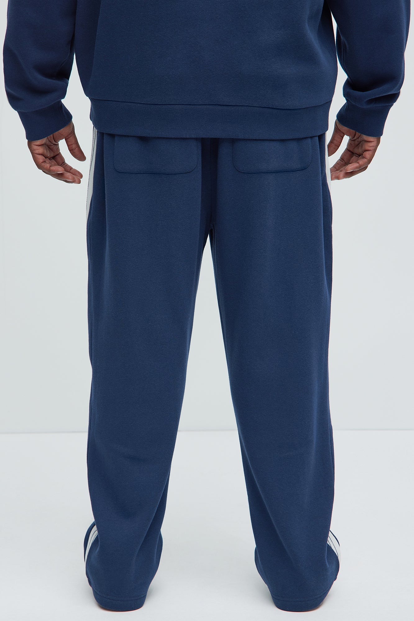 Tyson Road Runnin Sweatpants - Blue/combo Fashion Nova