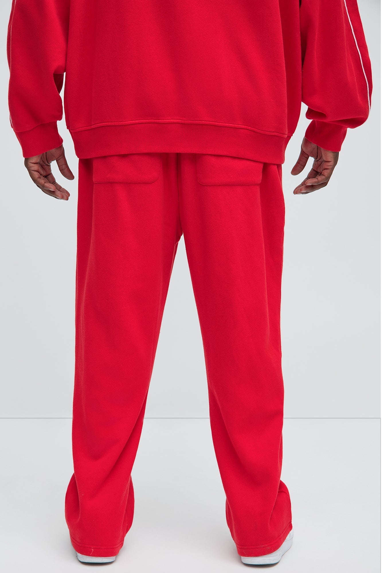 Tyson Just Go With It Straight Sweatpants - Red Fashion Nova