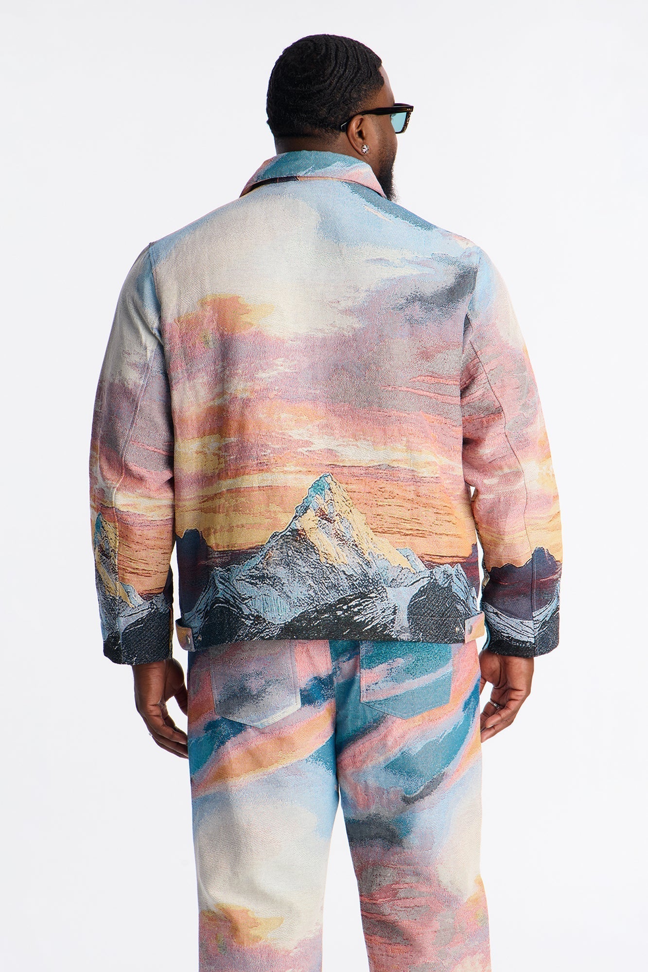 Peak Era Tapestry Work Jacket - Orange Fashion Nova