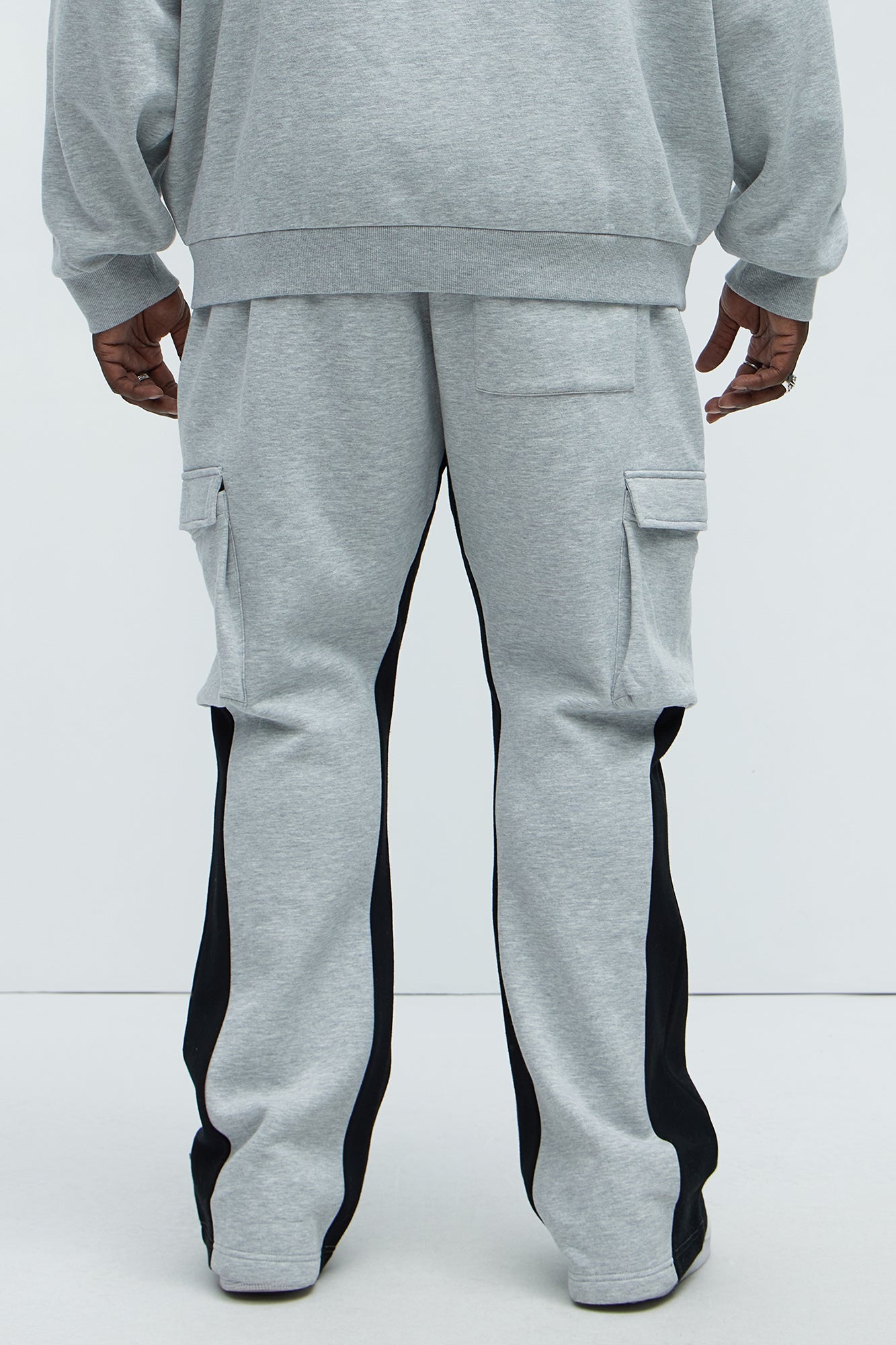 Tyson Flared Cargo Sweatpants - Heather Grey Fashion Nova