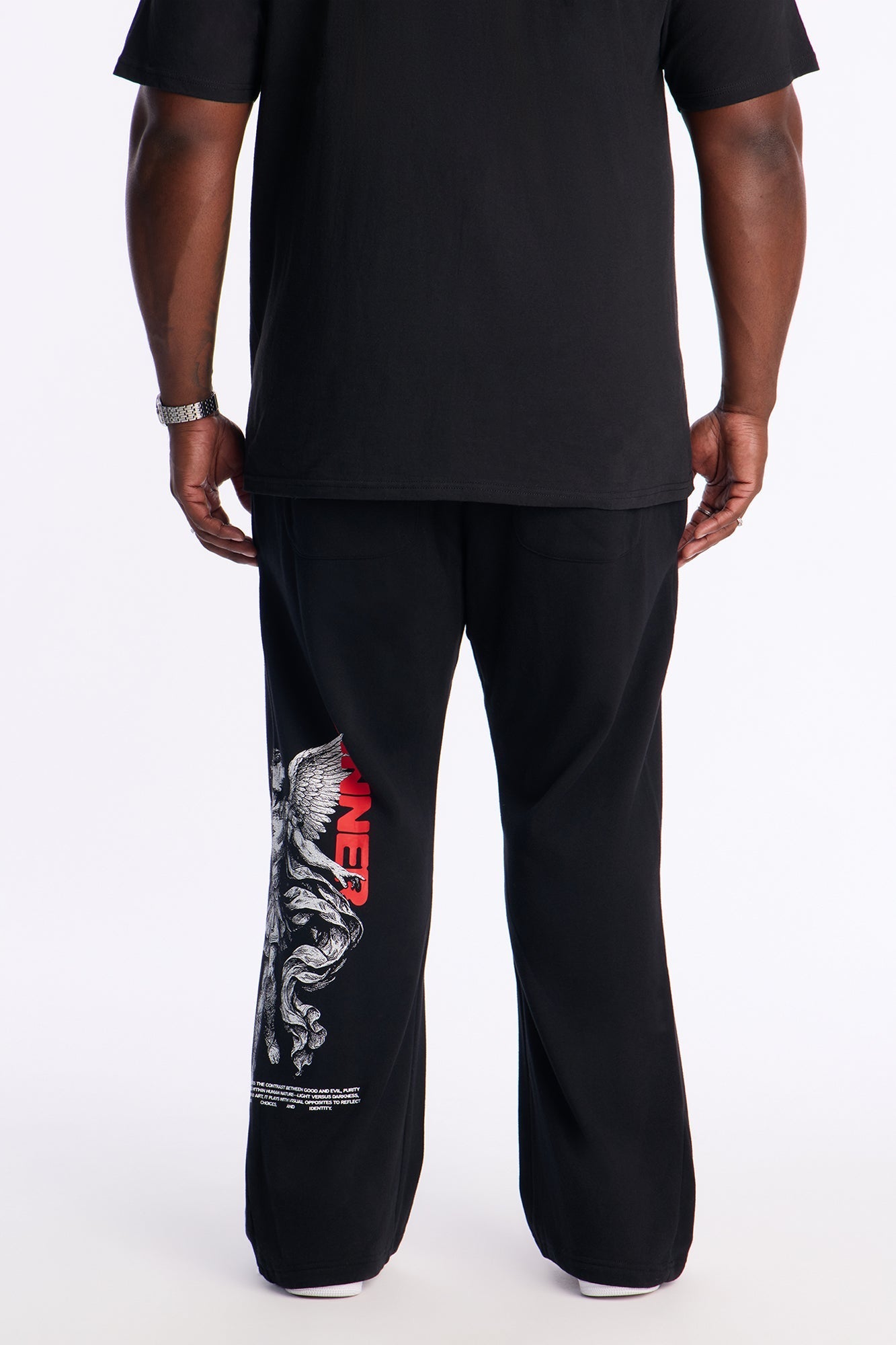 Saint Or Sinner Flared Sweatpants - Black Fashion Nova