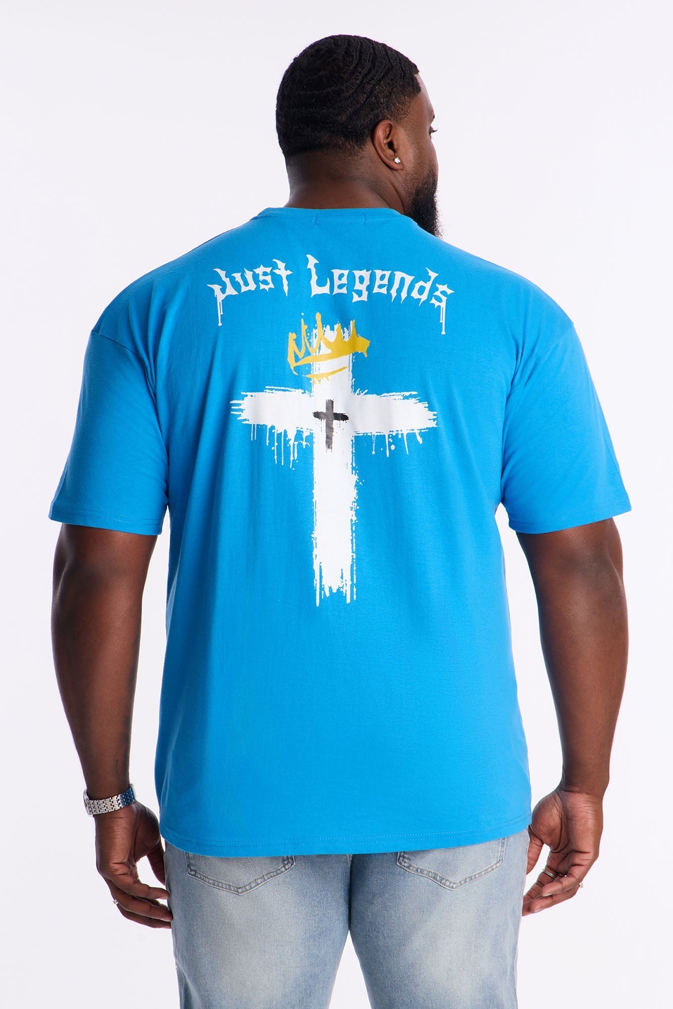 No Limits Just Legends Short Sleeve Tee - Blue Fashion Nova
