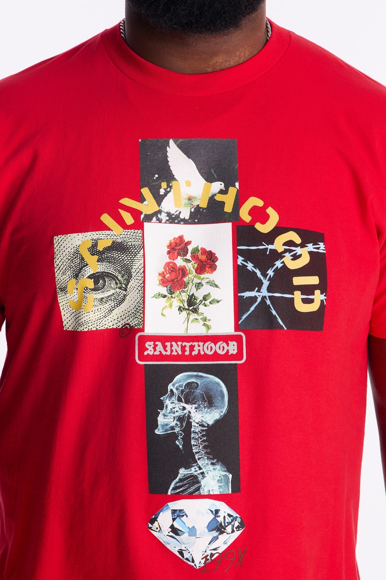 Sainthood 199X Forever Short Sleeve Tee - Red Fashion Nova