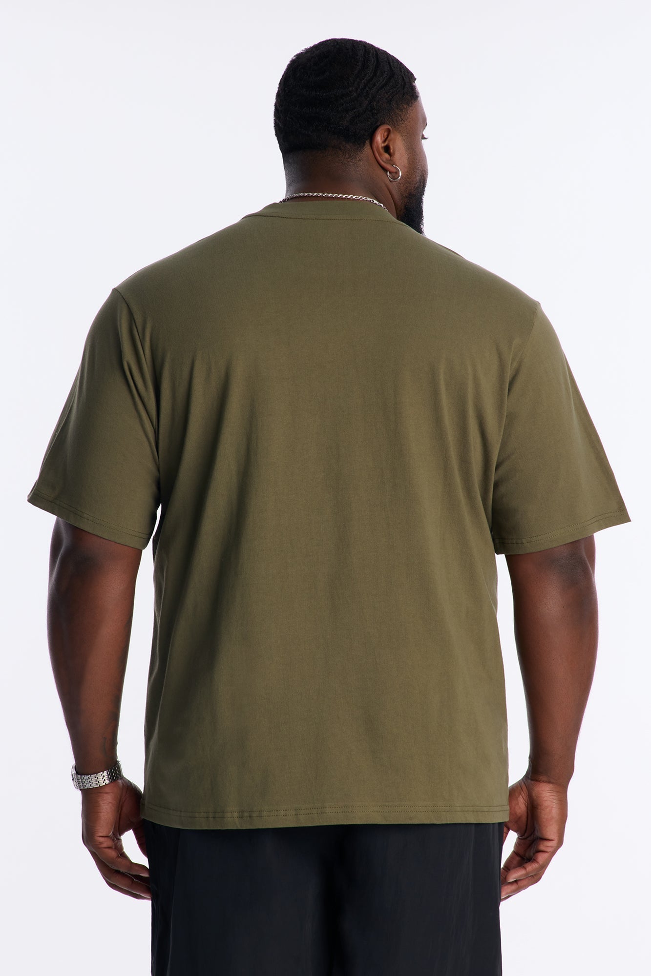 Oversized Heavyweight Tee 240GSM - Military Green Fashion Nova