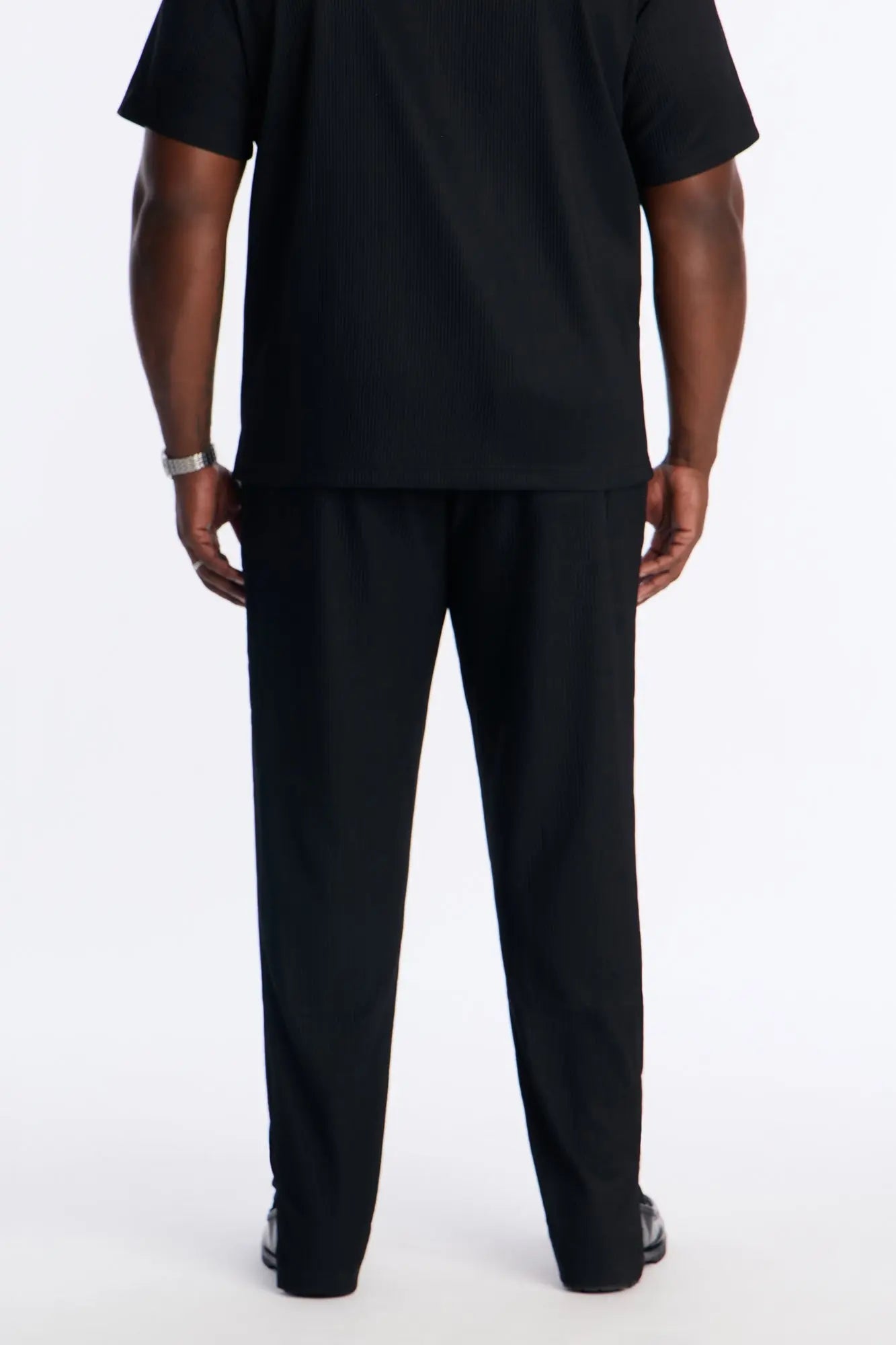 Show Up Slim Slit Pants - Black Fashion Nova