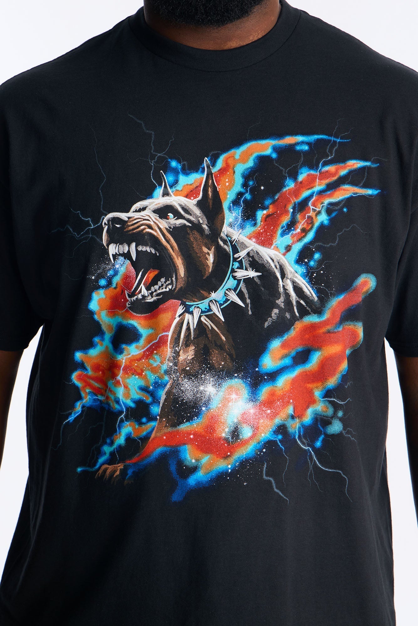 Doberman Rage Short Sleeve Tee - Black Wash Fashion Nova