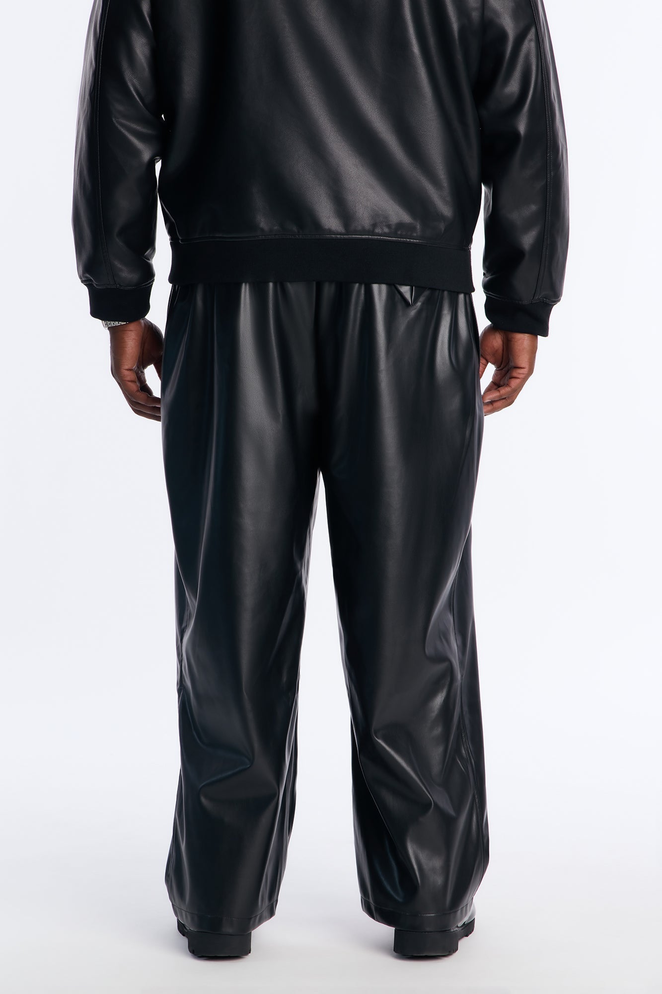 Wide Leg Faux Leather Apollo Pant - Black Fashion Nova