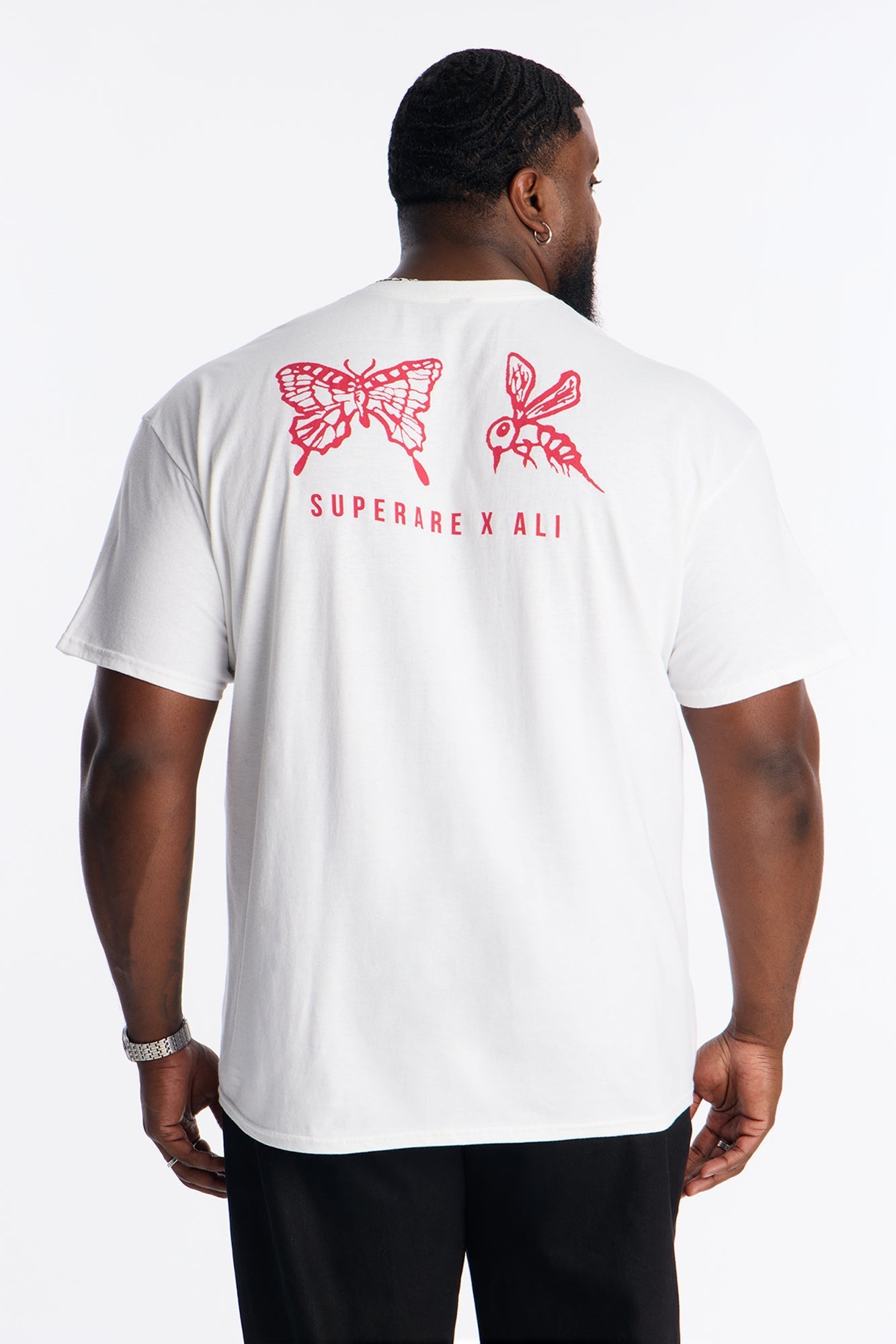 Muhammad Ali The Man The Fighter Short Sleeve Tee - White Fashion Nova