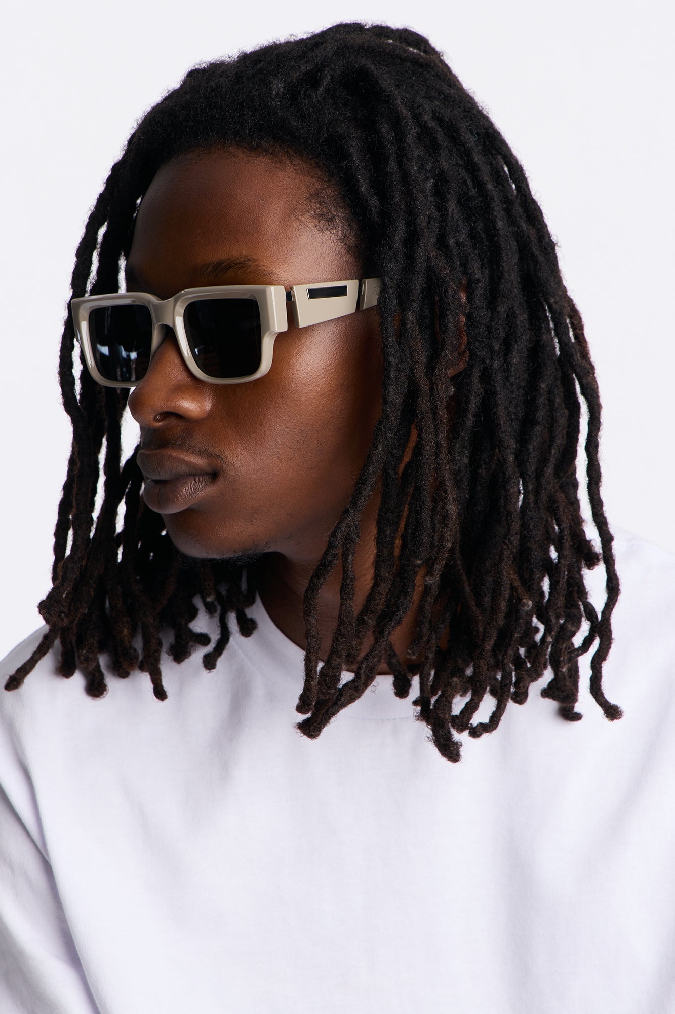Illusion Square Frame Sunglasses - Grey Fashion Nova