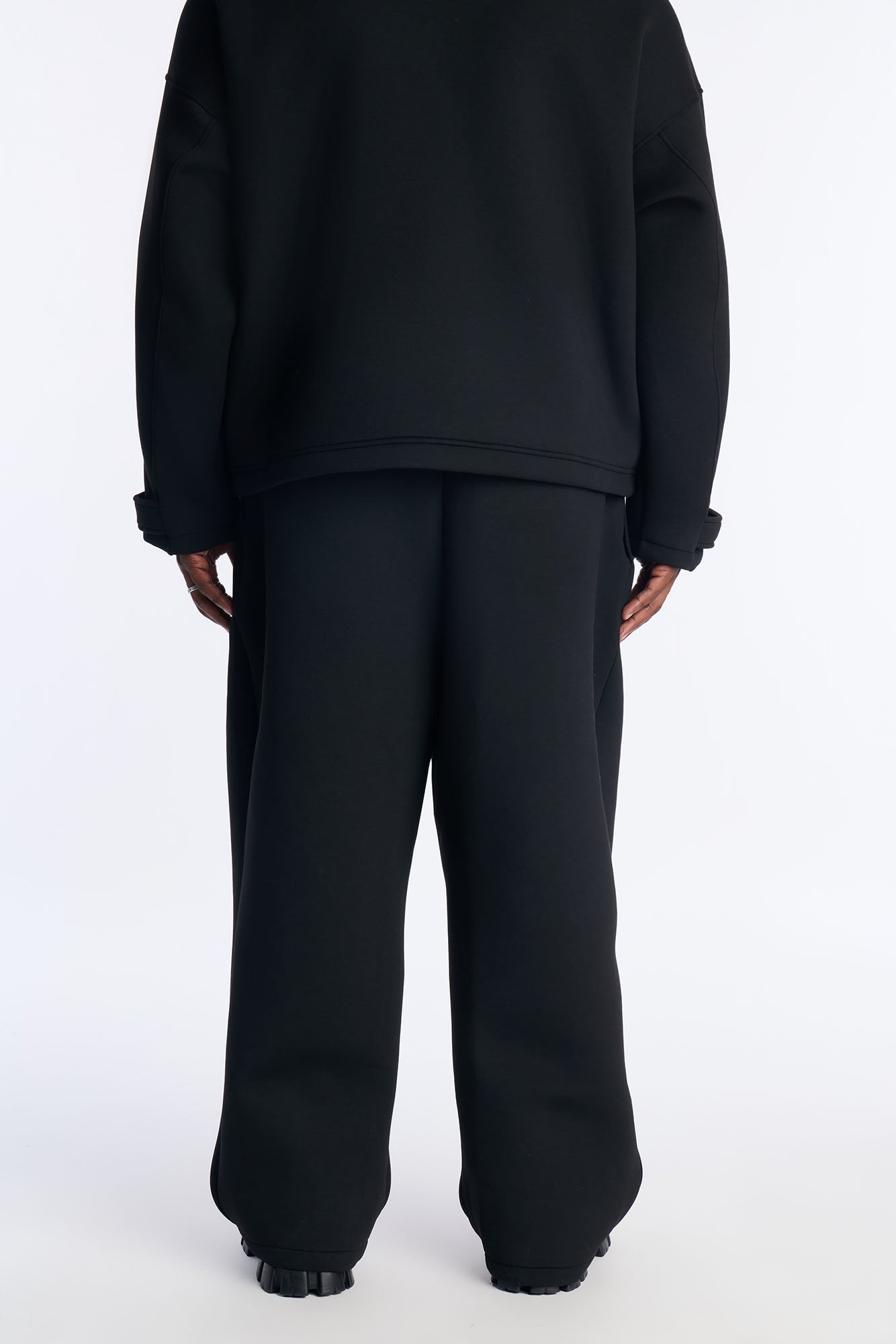 The Baggy Arclight Interlock Trouser - Black Fashion Nova