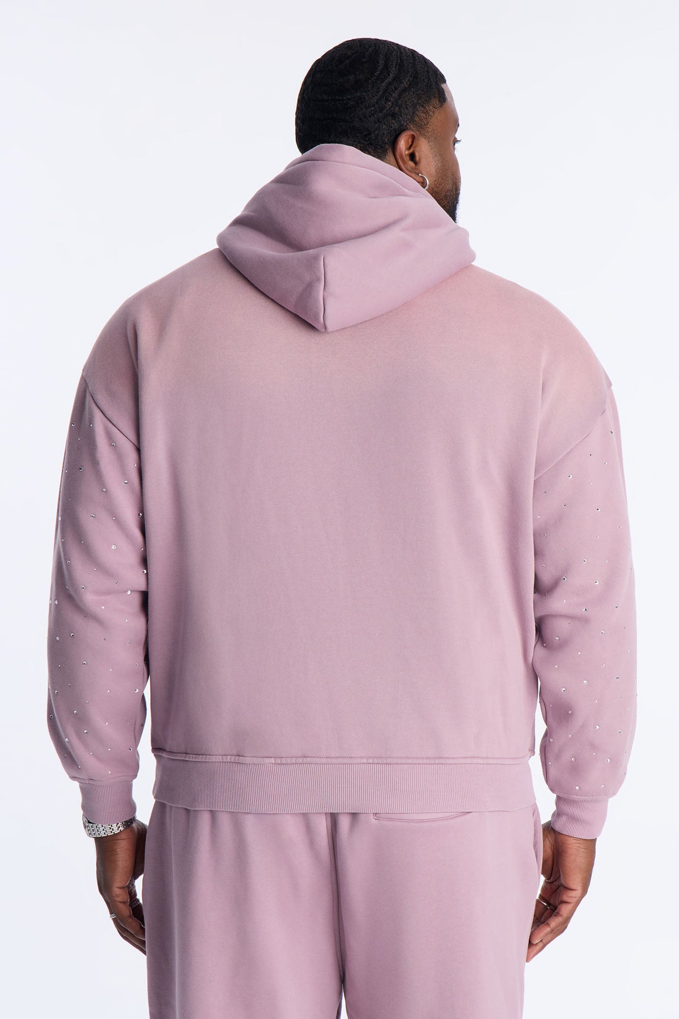 Run Them Rhinestones Oversized Hoodie - Pink Fashion Nova