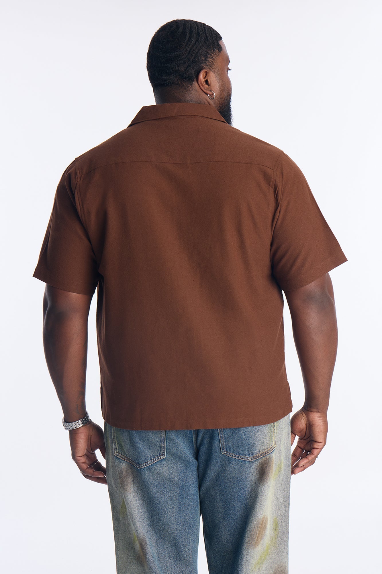 Frontier Fit Button Up Shirt - Brown Fashion Nova