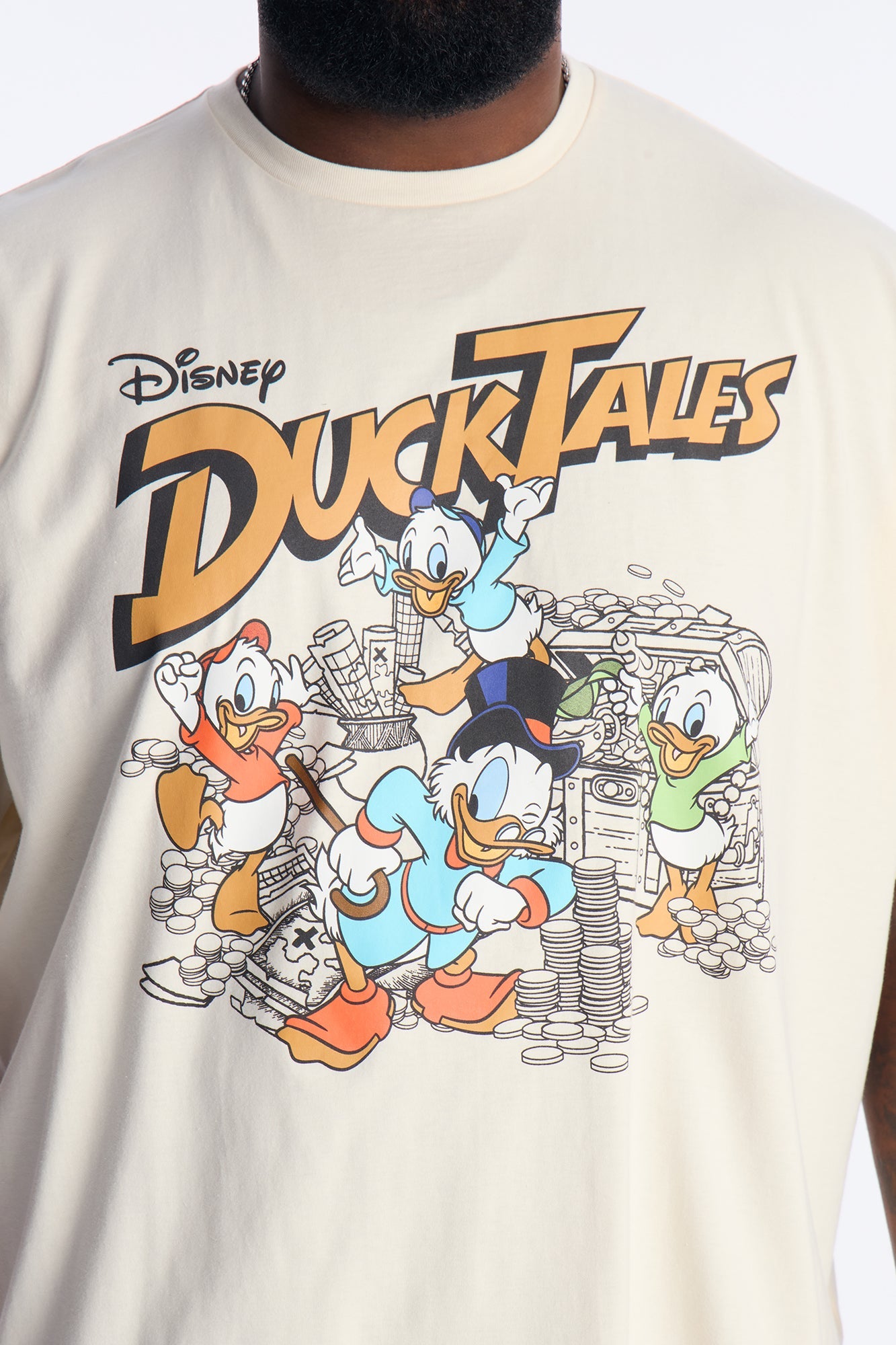 Disney Ducktales Boxy Short Sleeve Tee - Natural Fashion Nova