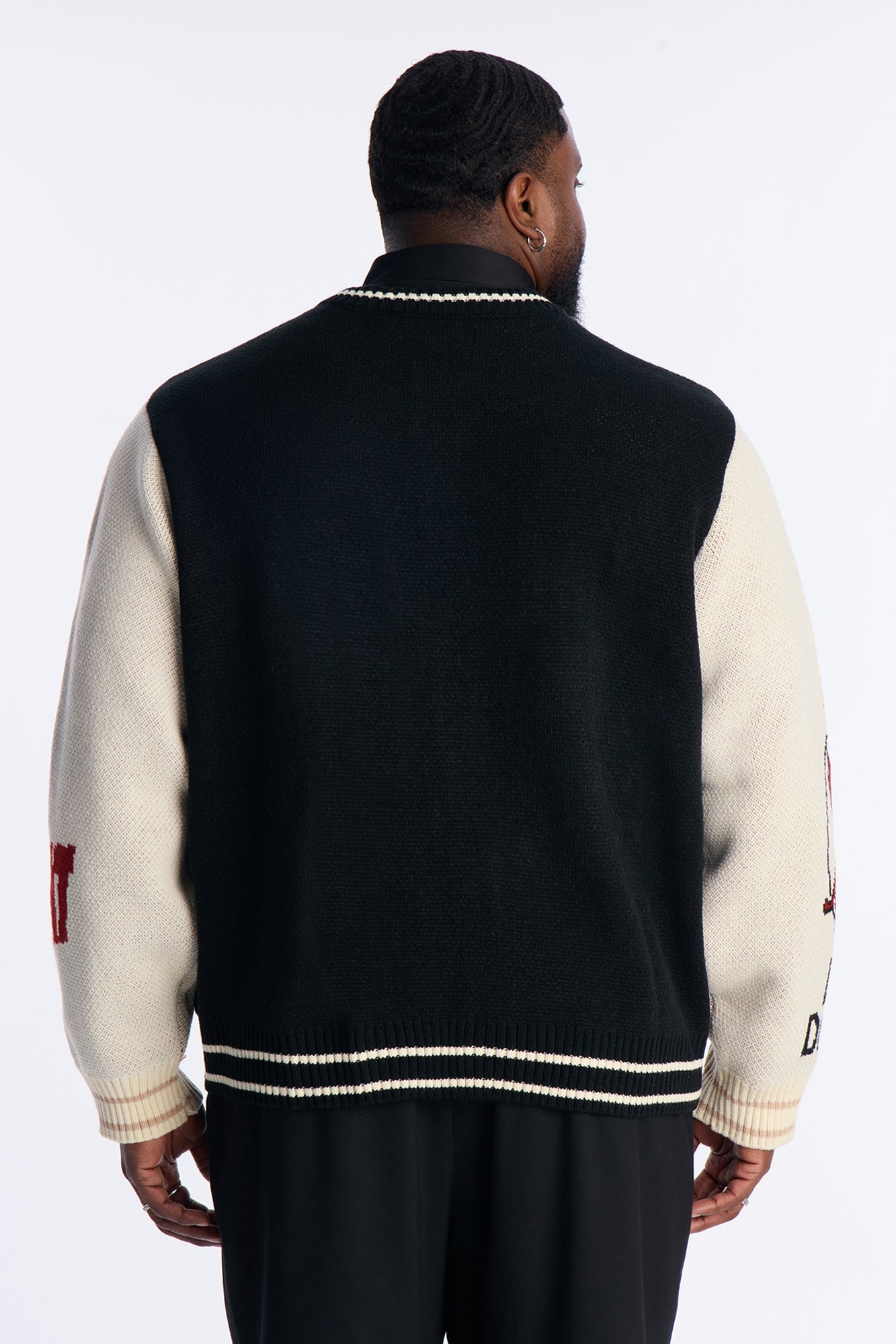 Teebi Mashup Stamped Cardigan - Black Fashion Nova